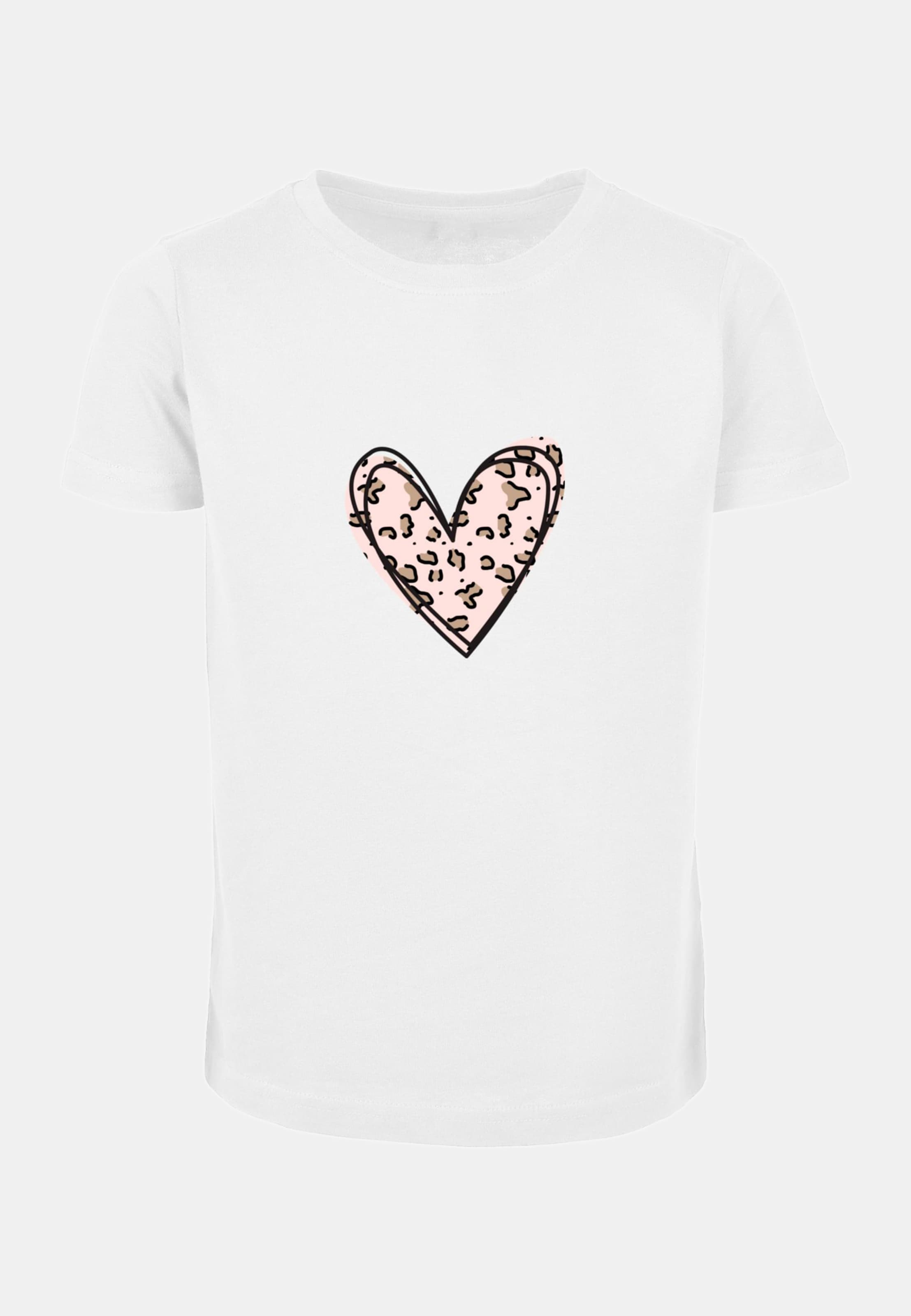 Merchcode Valentines Day - Leopard Heart Short Sleeve Tee