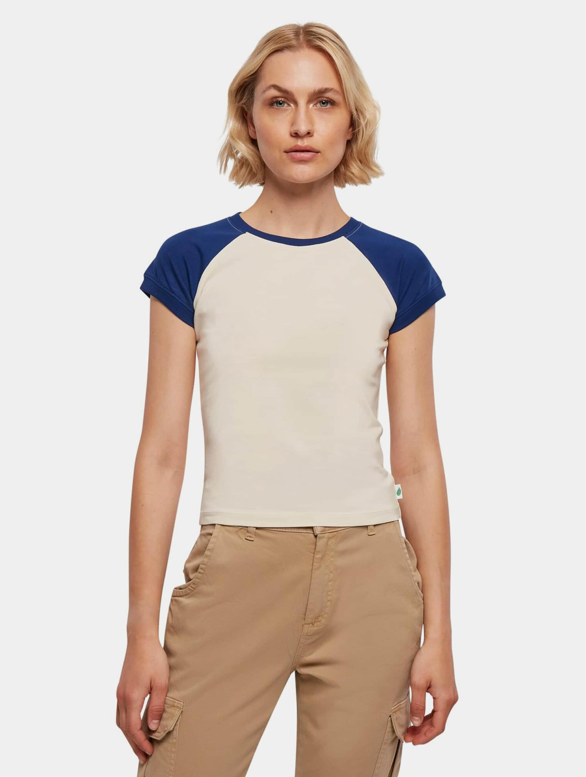 Urban Classics Ladies Organic Stretch Short Retro Baseball Tee
