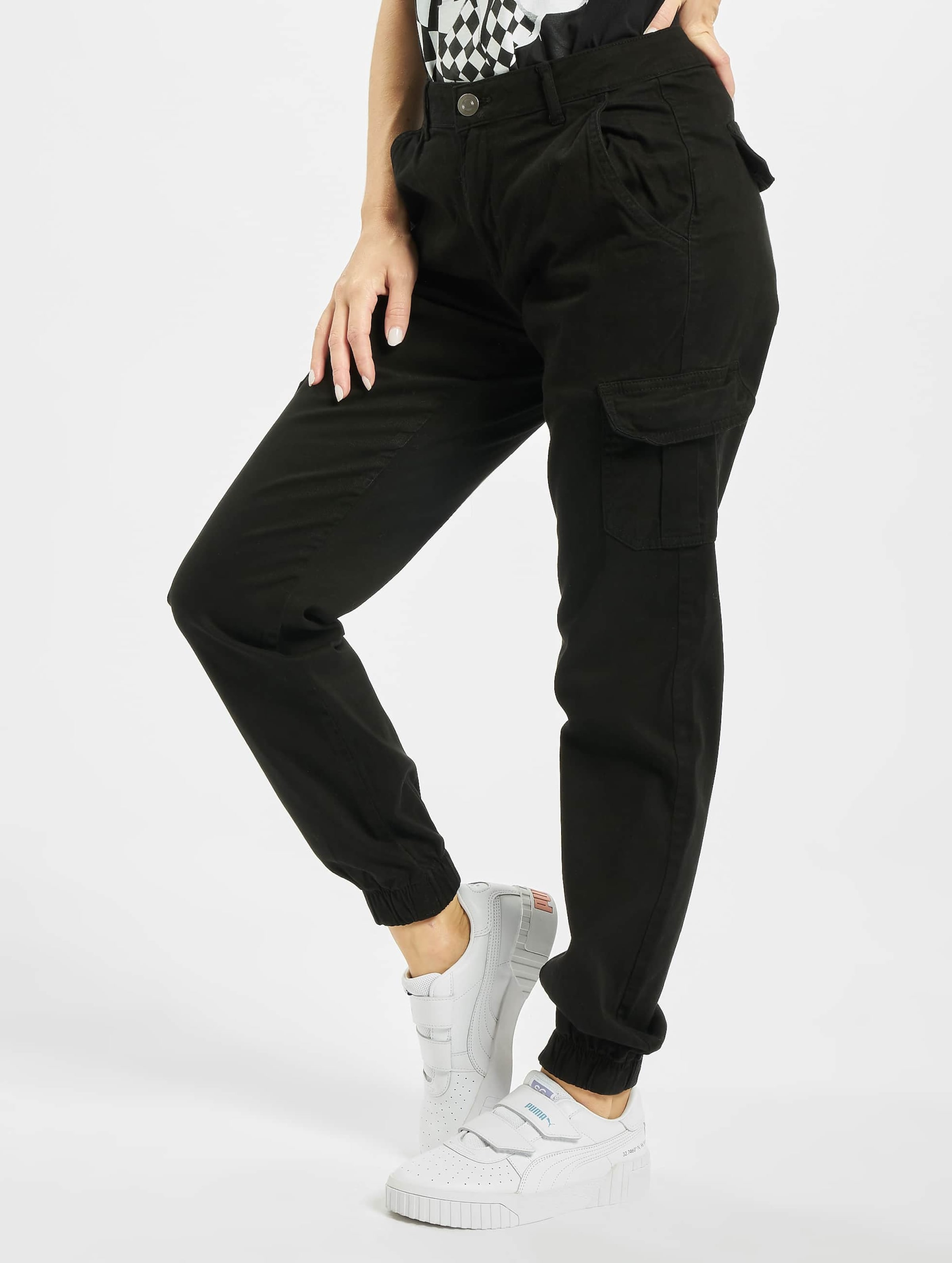 Urban Classics Ladies High Waist Cargo Pants