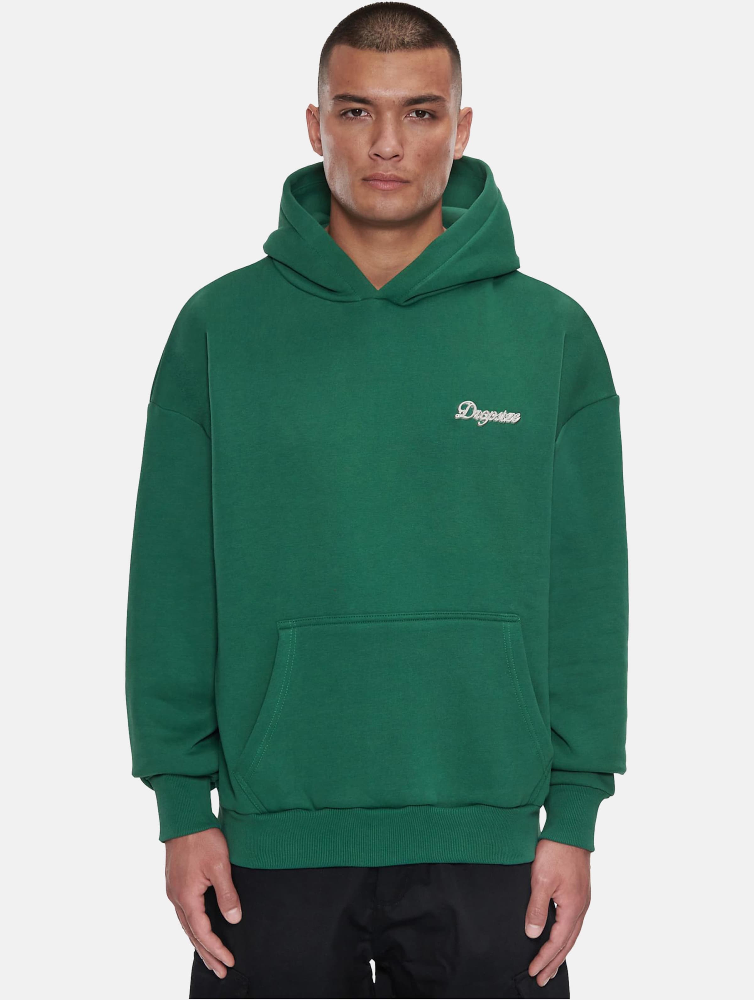 Dropsize HEAVY OVERSIZE SCRIPT LOGO HOODIE