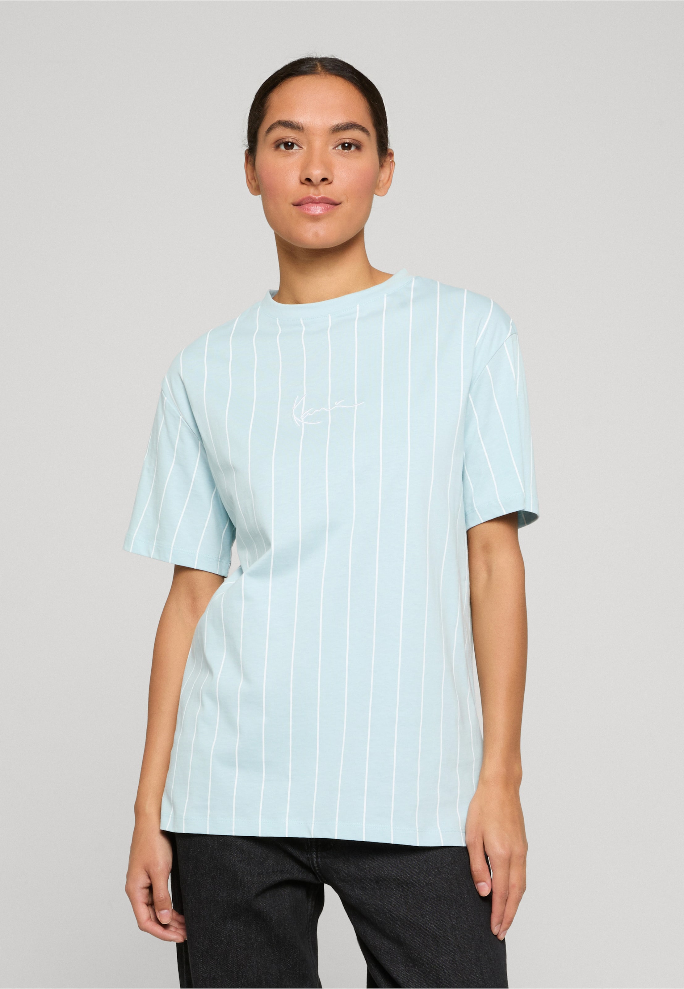 Karl Kani Small Signature Essential Pinstripe Os Tee
