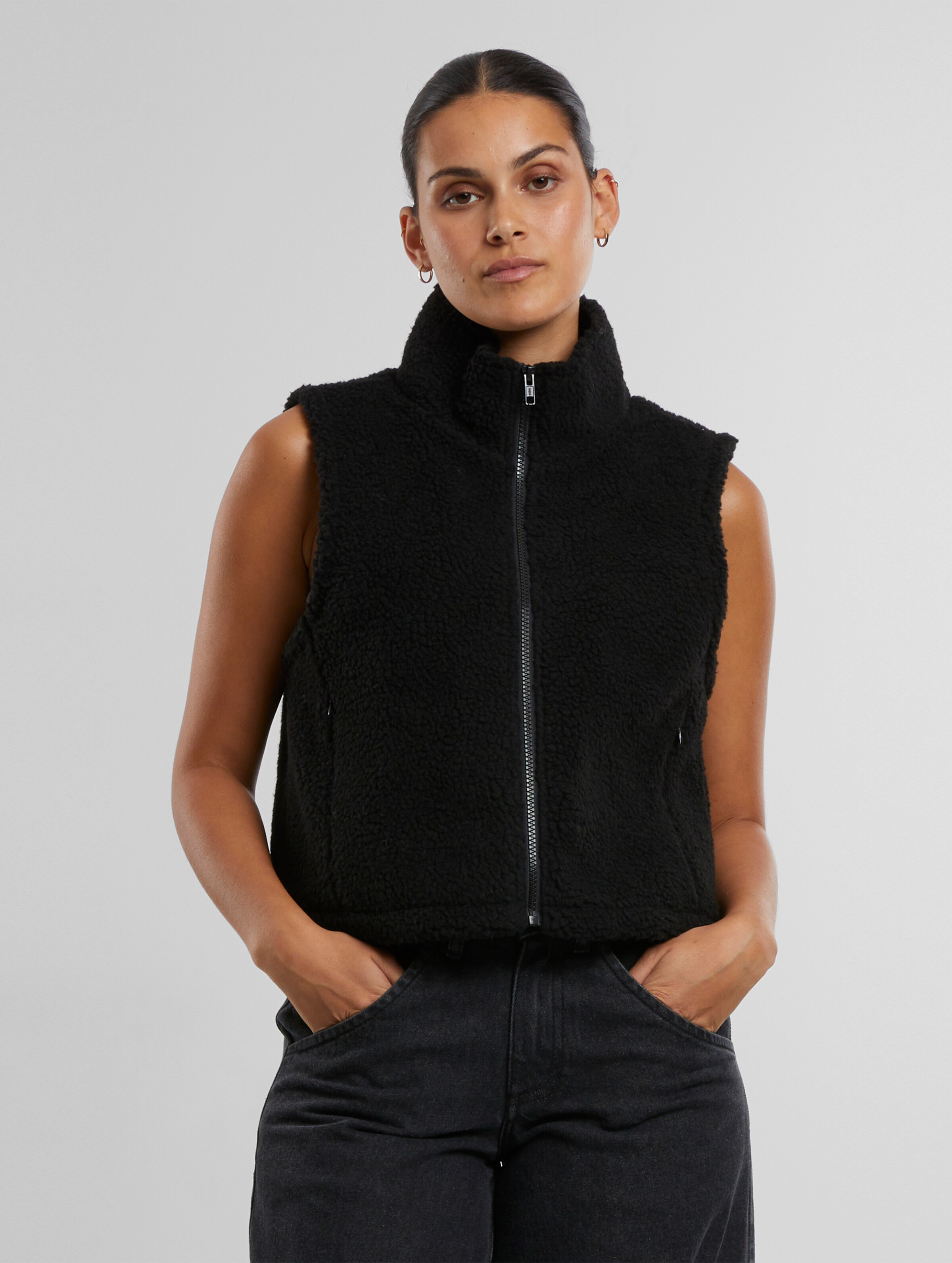 Urban Classics Ladies Short Sherpa Weste