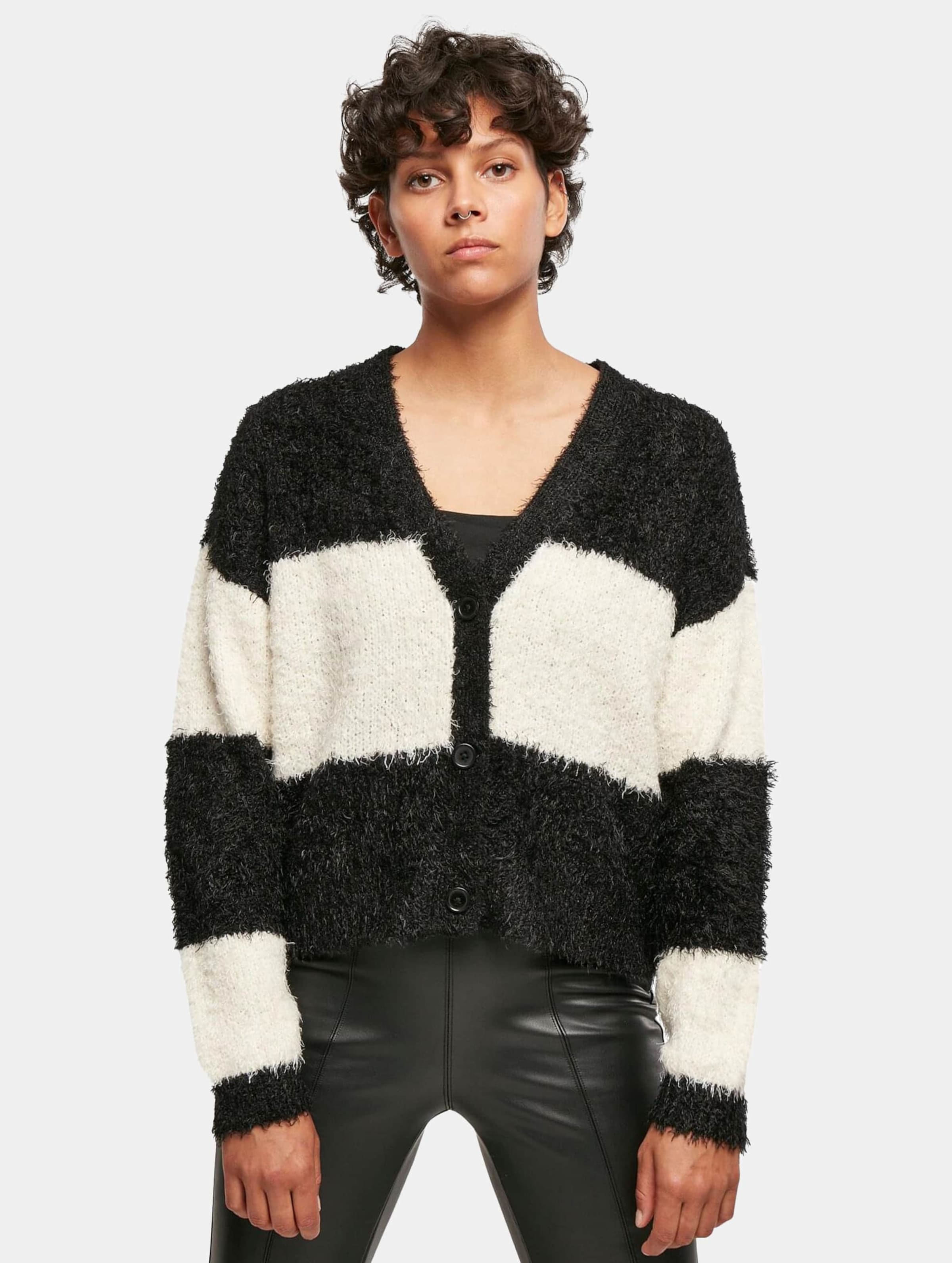 Urban Classics Ladies Short Oversized Feather Cardigan