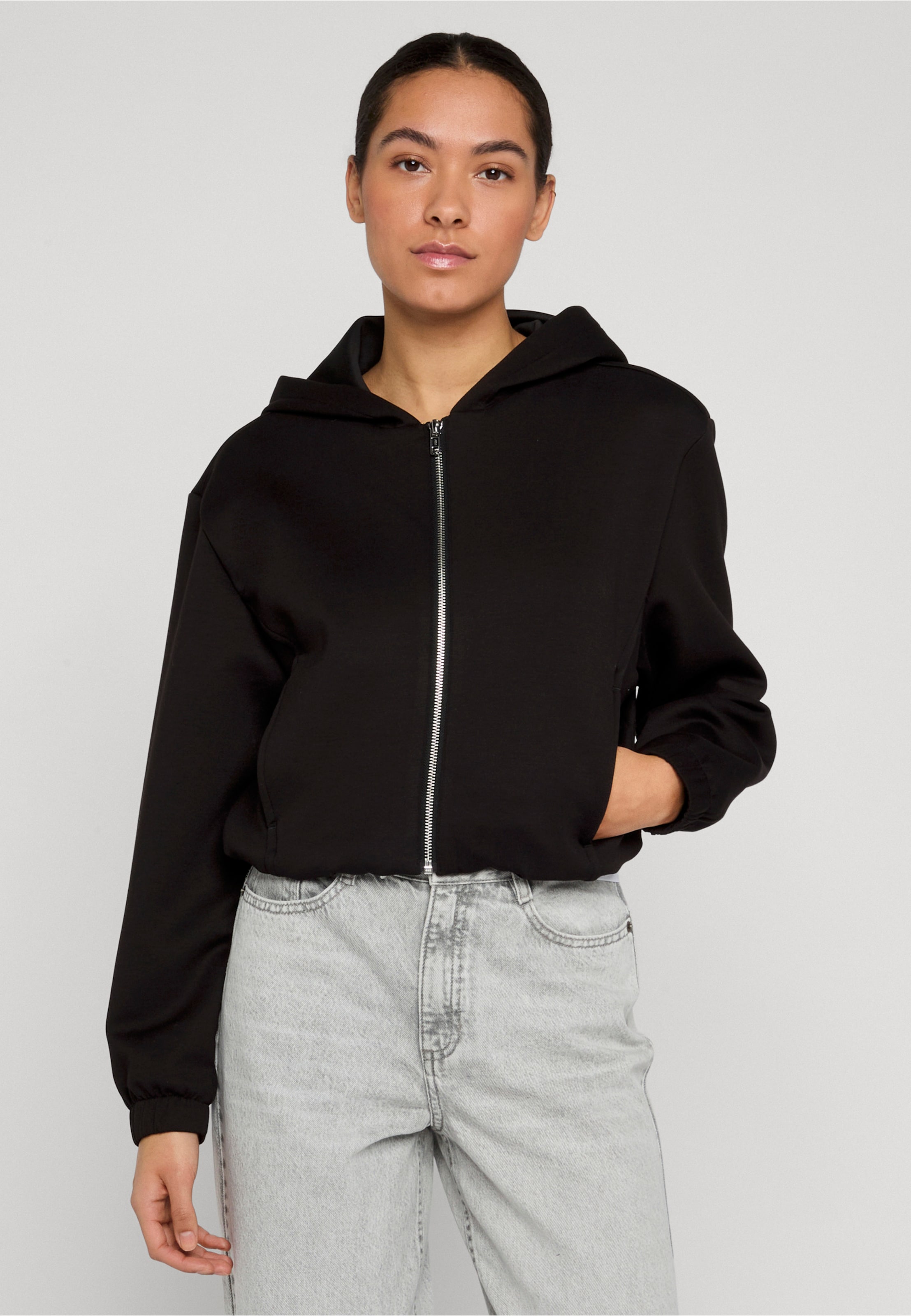 Urban Classics Ladies Scuba Zip Hoodie