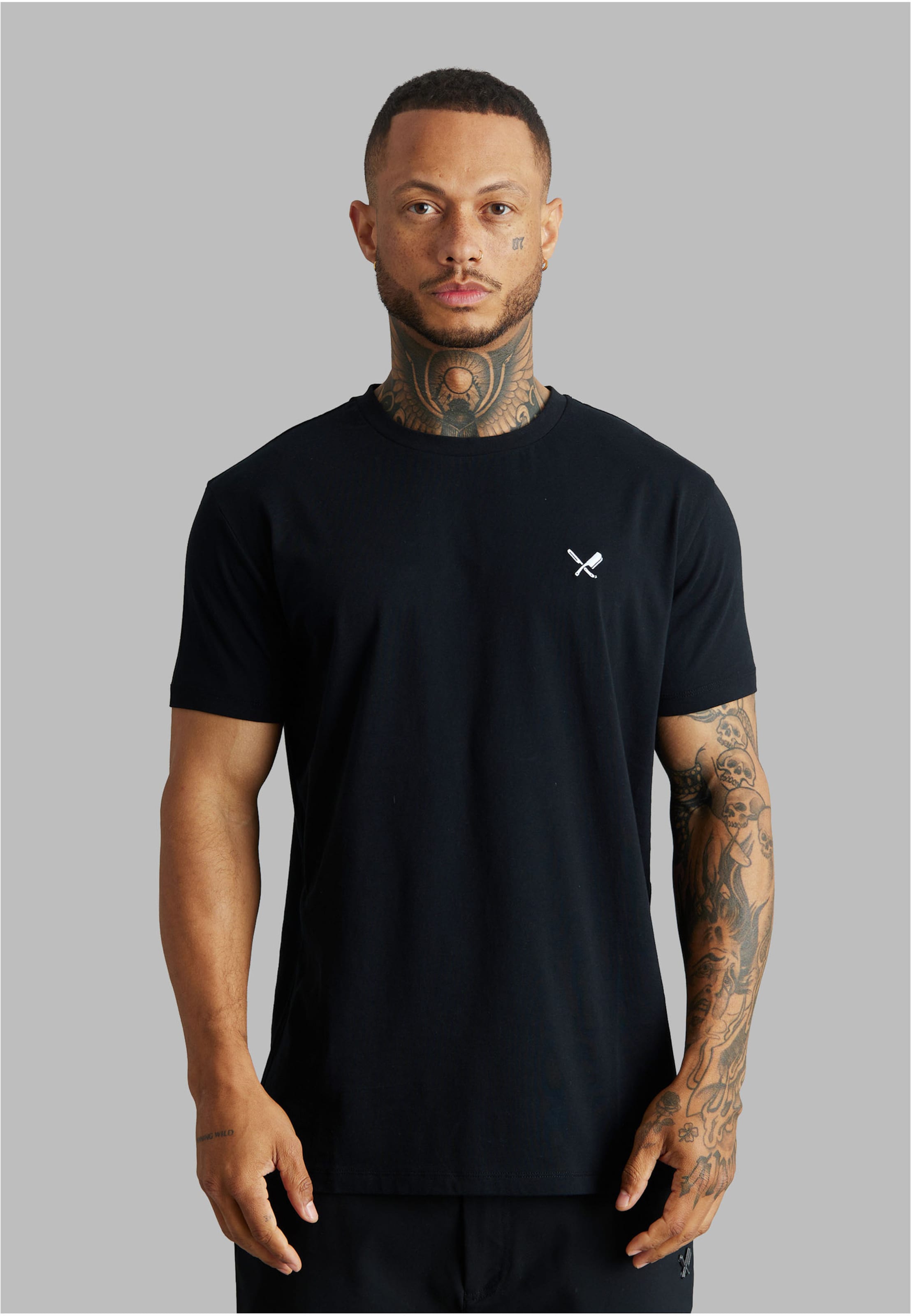 Distorted People Inked Blades Crew Neck T-Shirt