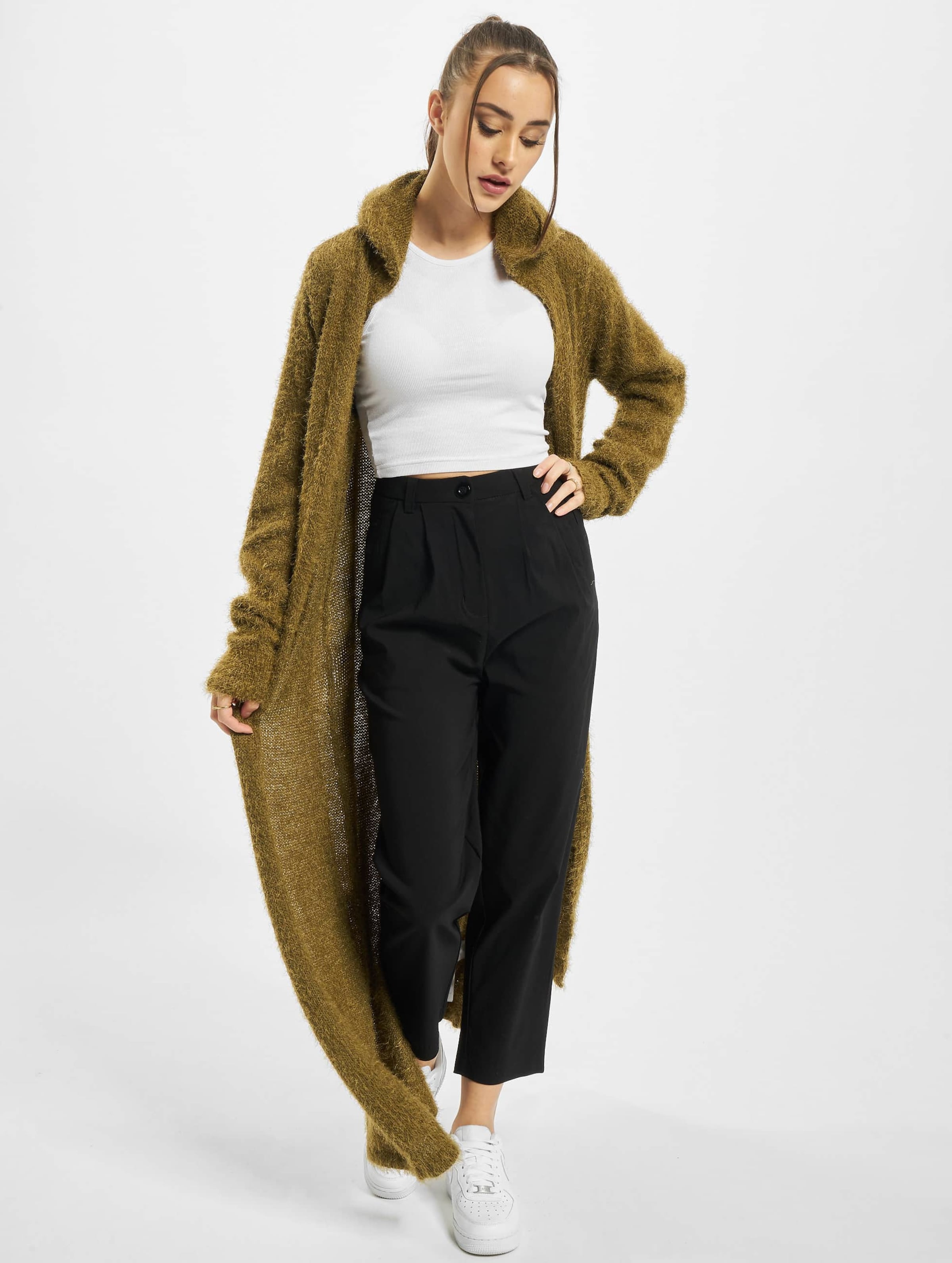 Urban Classics Ladies Hooded Feather Cardigan