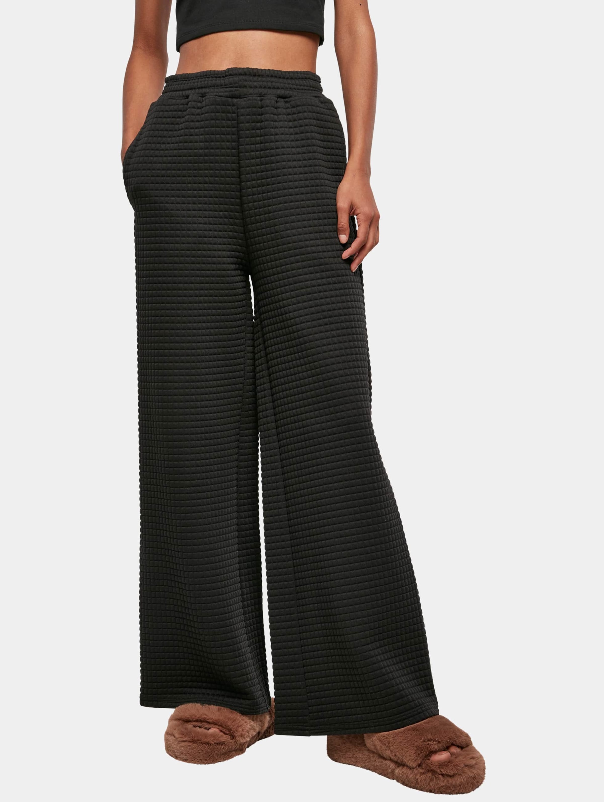 Urban Classics Ladies Quilte Wide Leg Sweat Pants