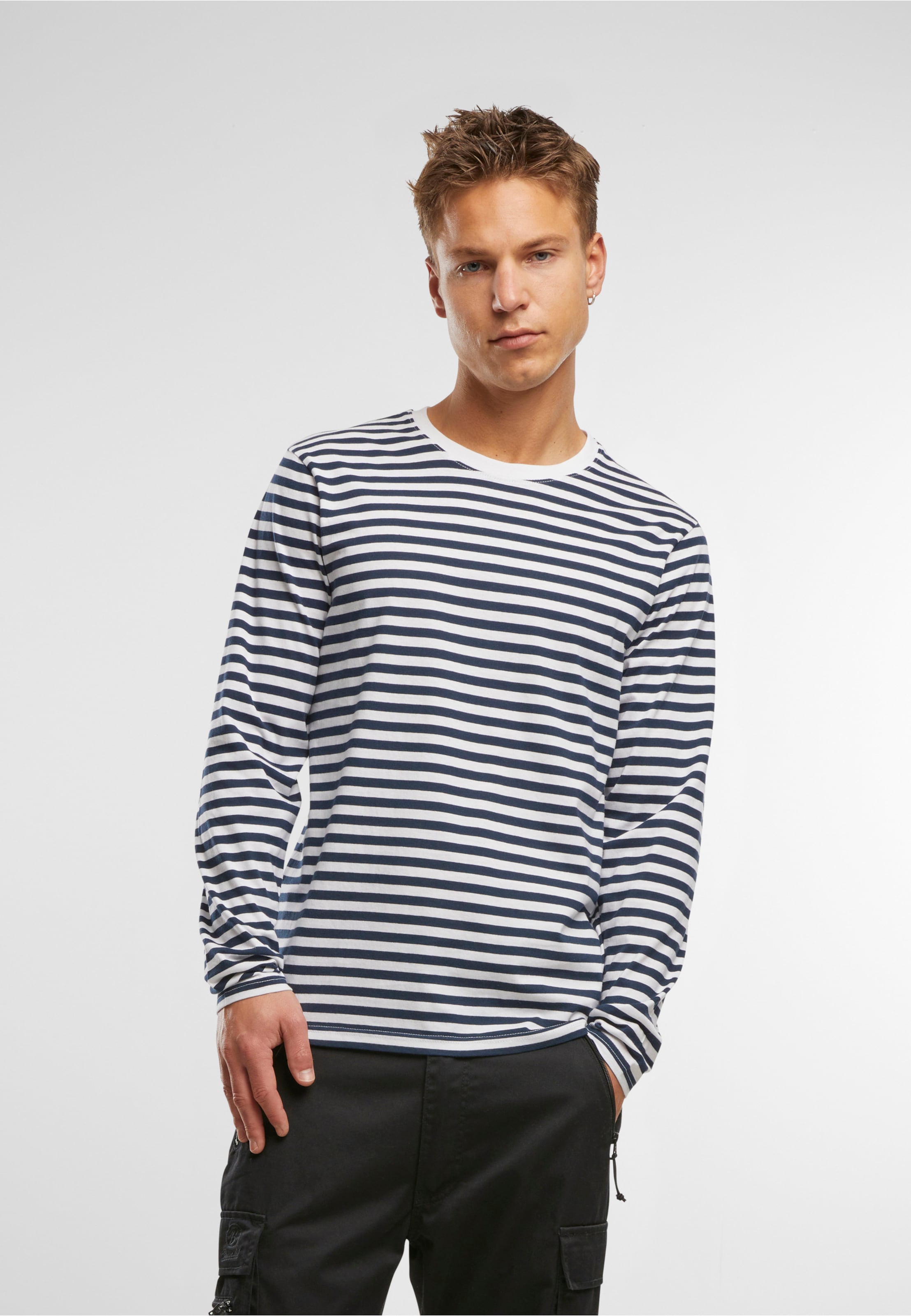 Brandit Jerseyshirt Stripe longsleeve