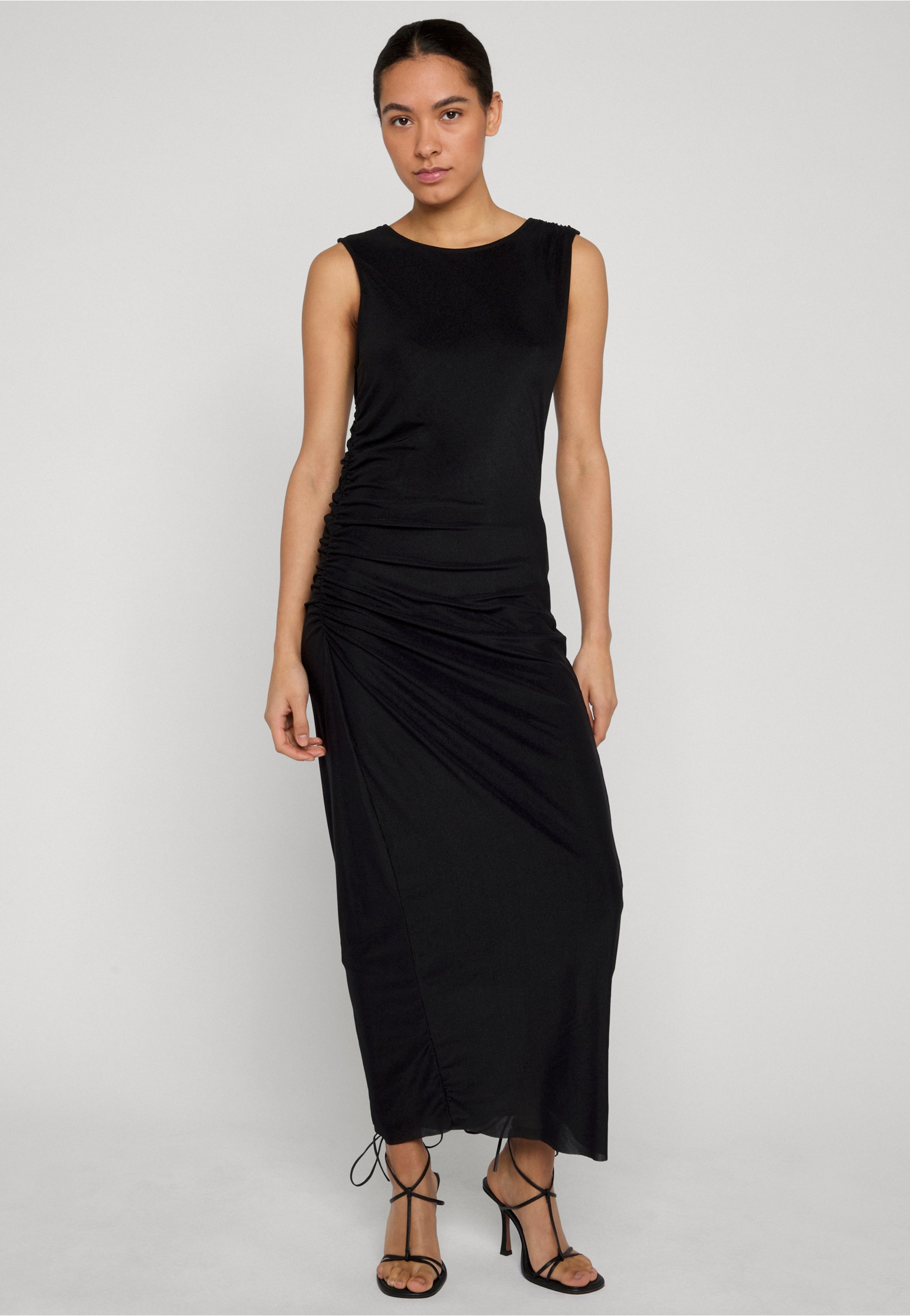 Urban Classics Ladies Long Ruffled Mesh Dress