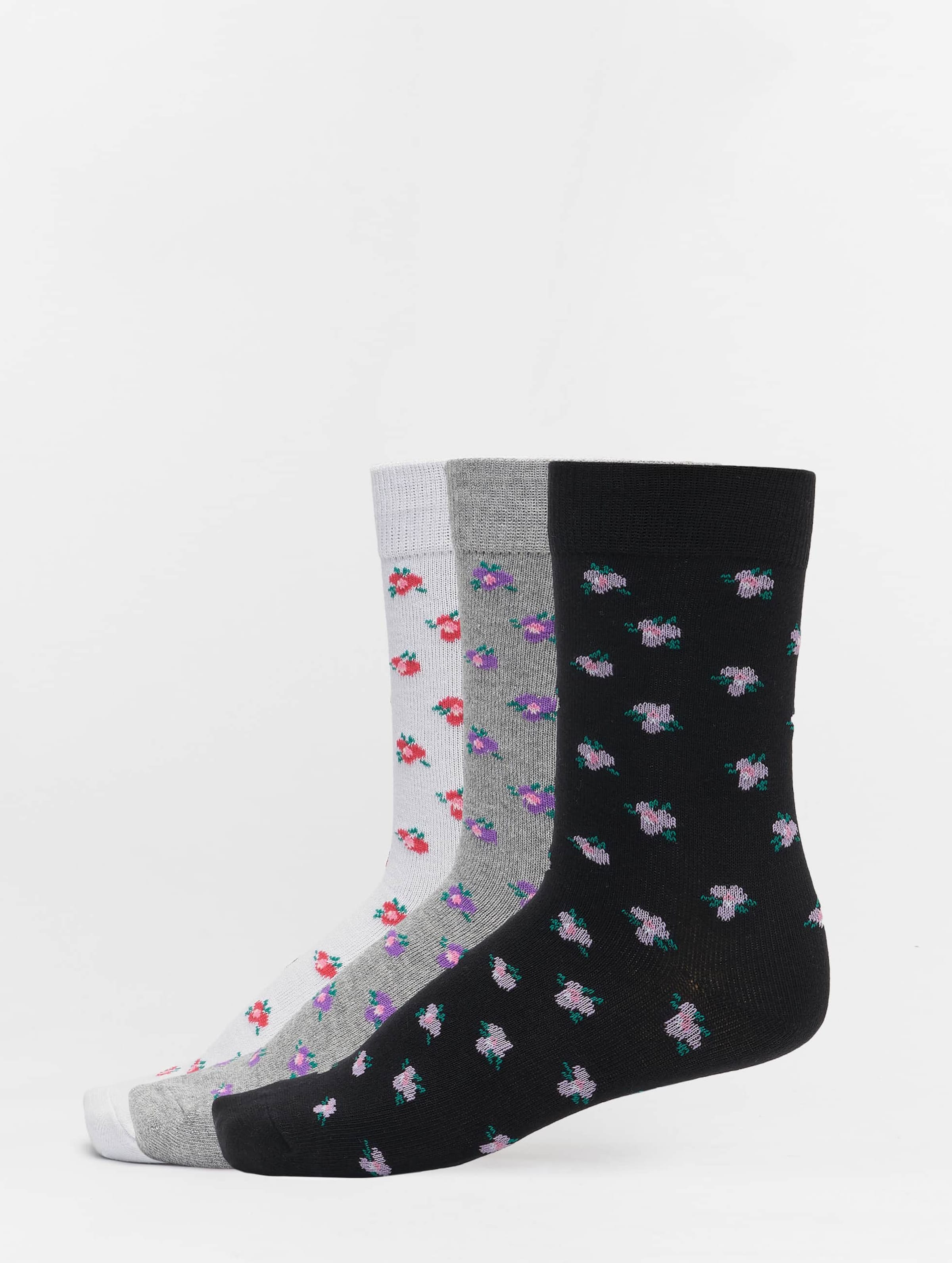 Urban Classics Recycled Yarn Flower Socks 3-Pack