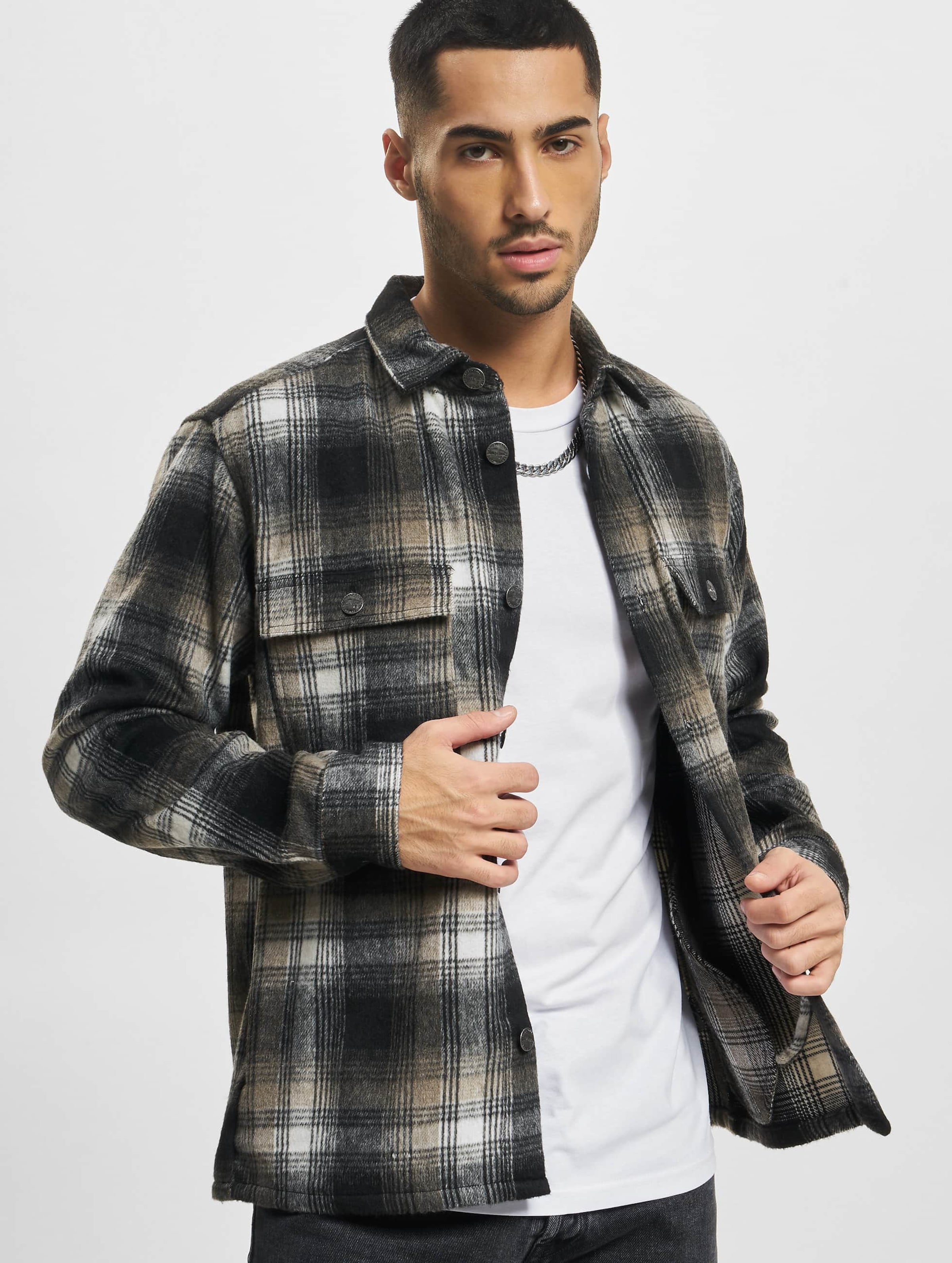 Only & Sons Baz Brush Check Shirt
