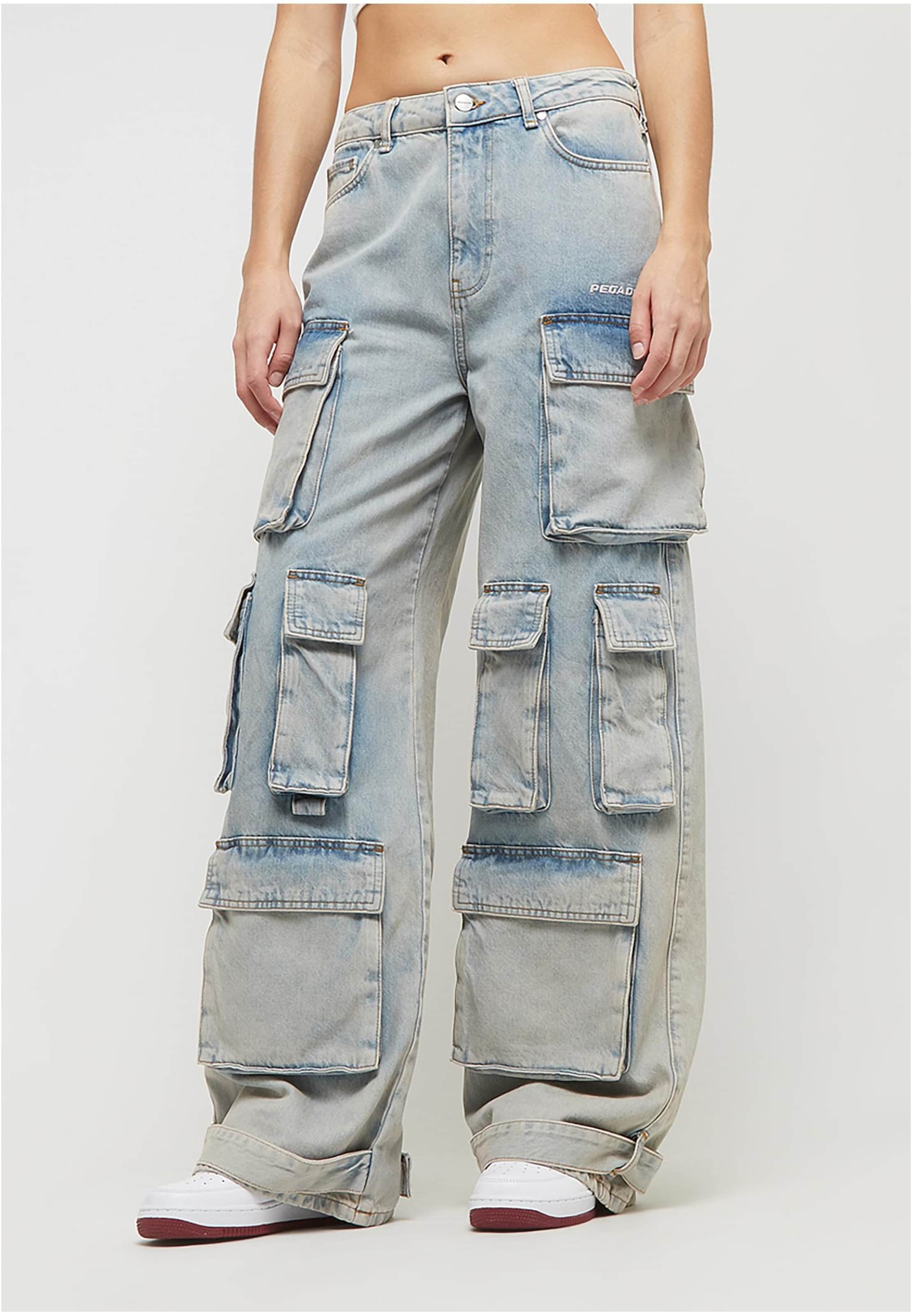 PEGADOR Celina High Waist Cargo Jeans