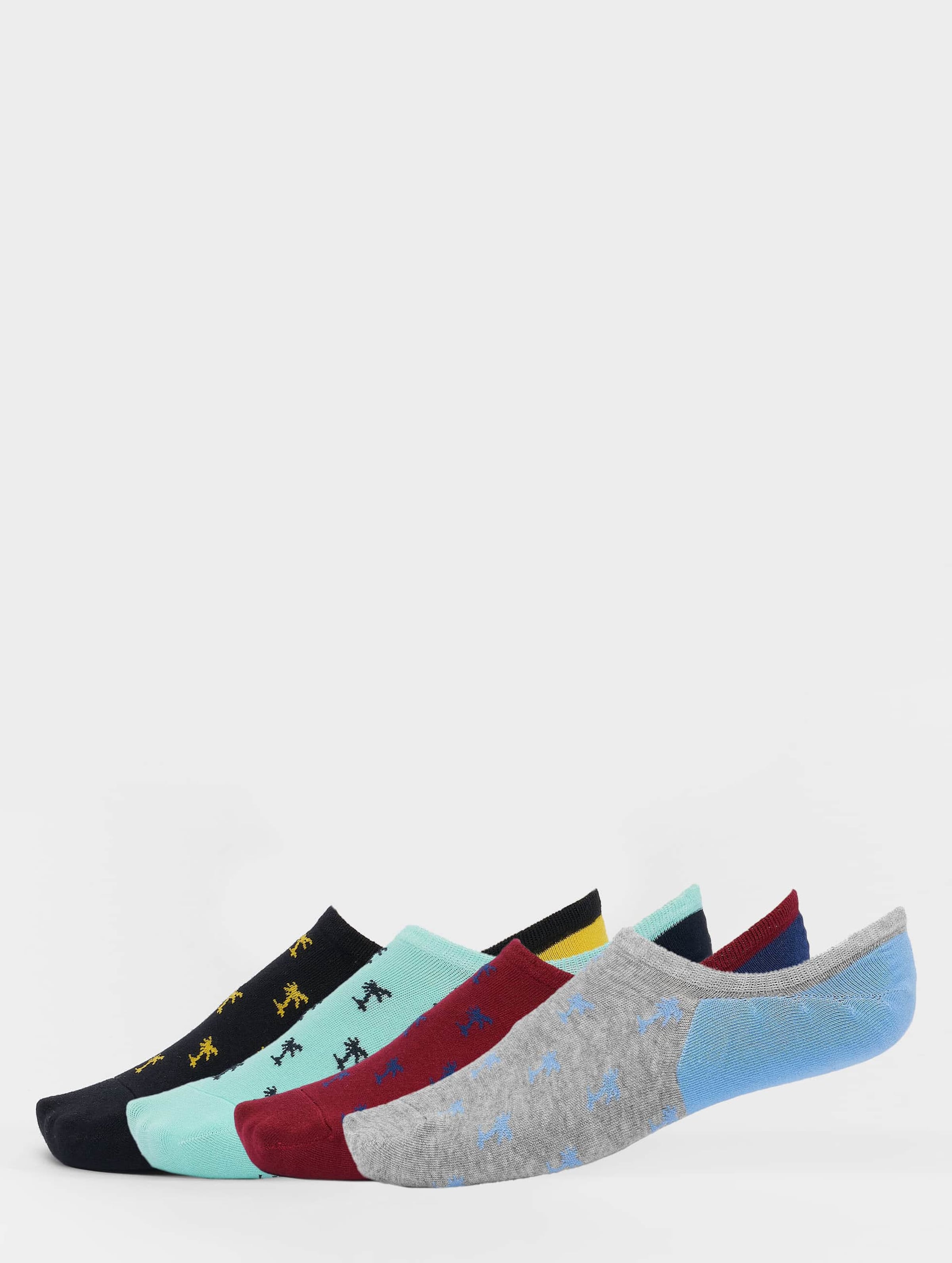 Urban Classics Reccyled Yarn Invisbile Palmtree Socks 4-Pack