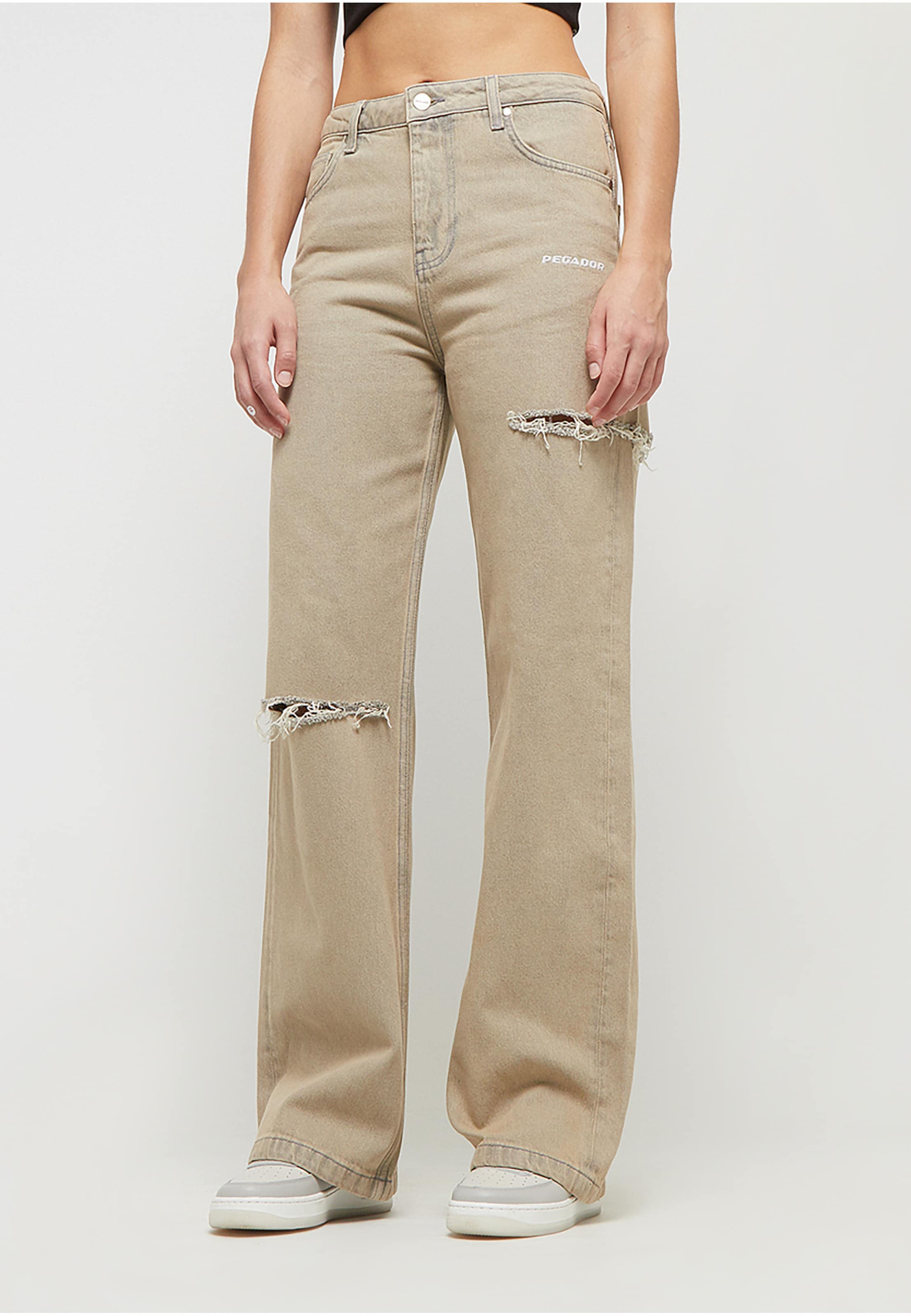 PEGADOR Romani Destroyed High Waist Jeans