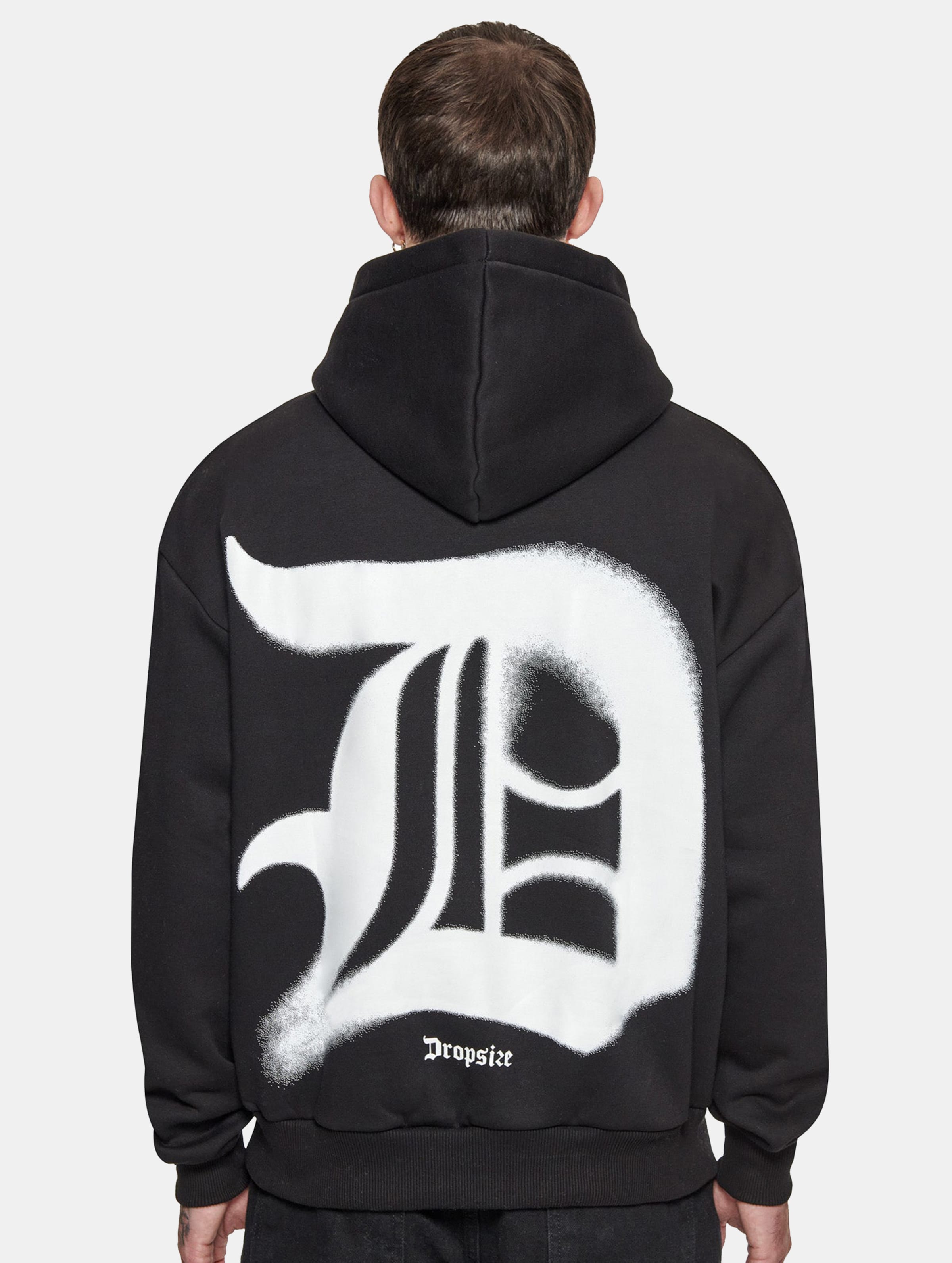 Dropsize Super Heavy Oversize Blurred Logo Hoodie
