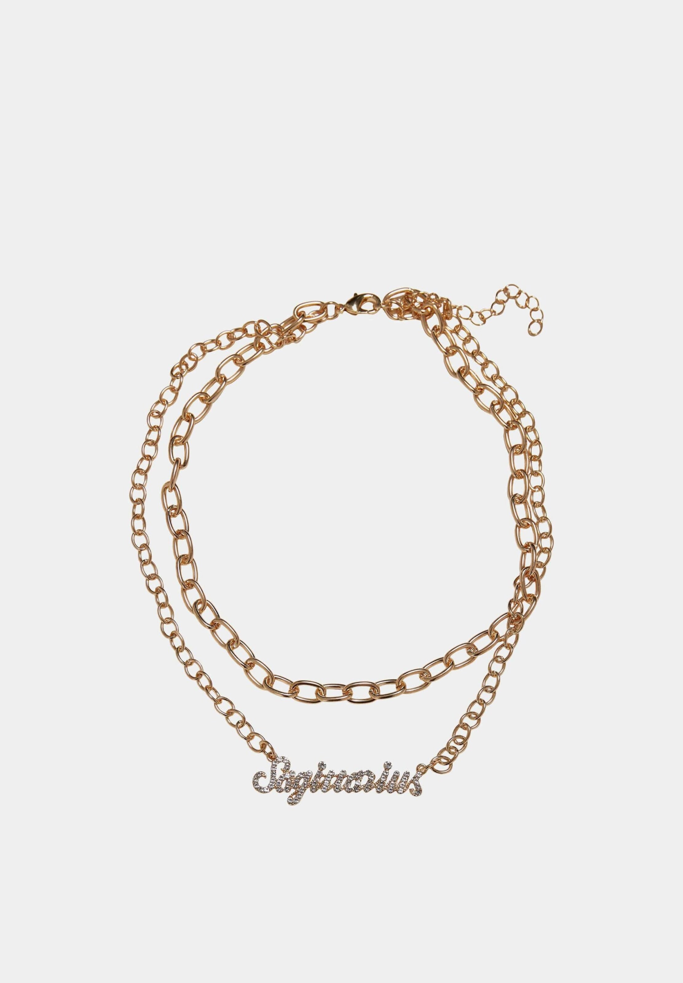 Urban Classics Diamond Zodiac Golden Necklace