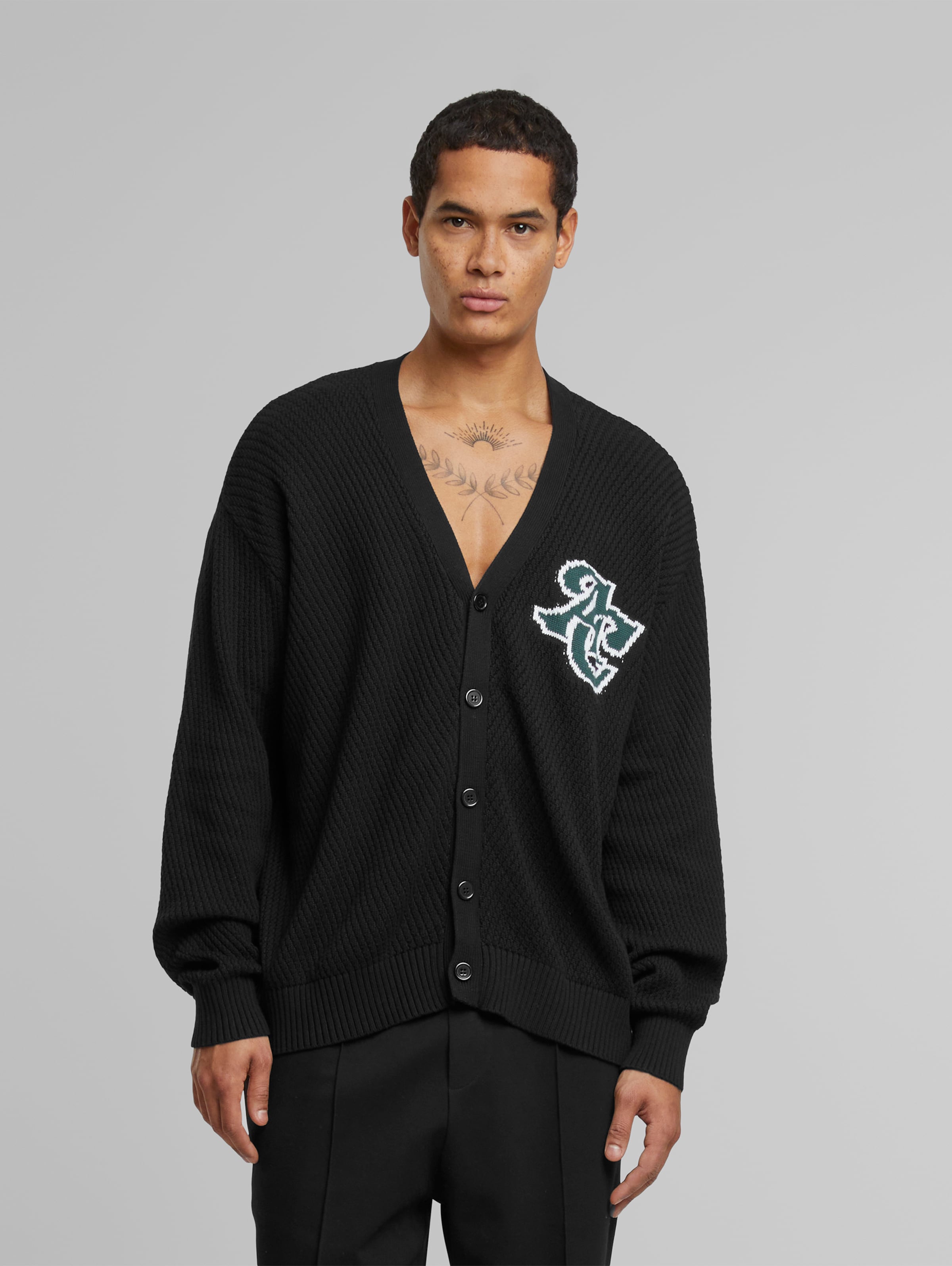 Another Cotton Lab AC Lettering Cardigan