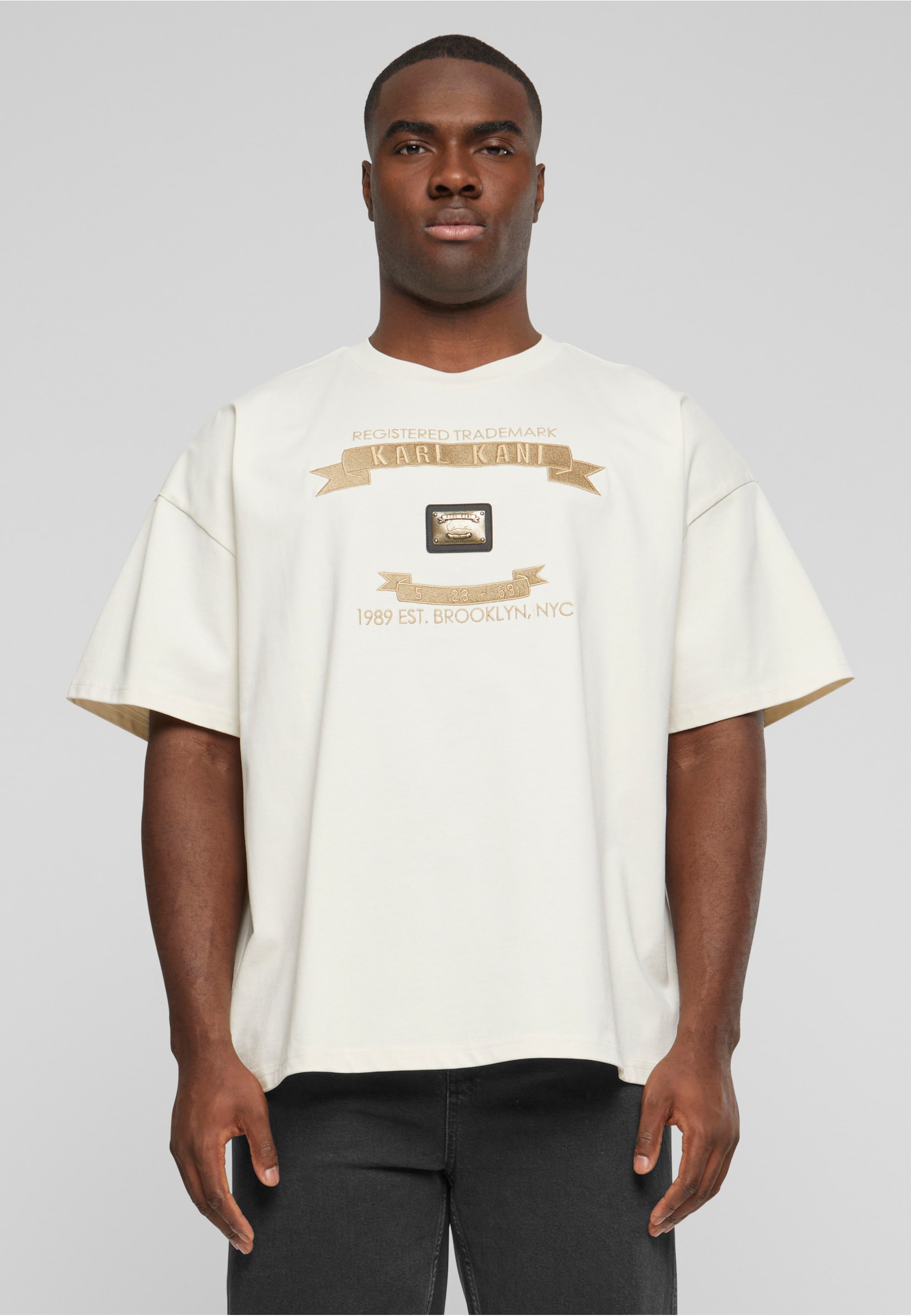 KM241-003-2 Karl Kani Metal Plate Boxy Tee