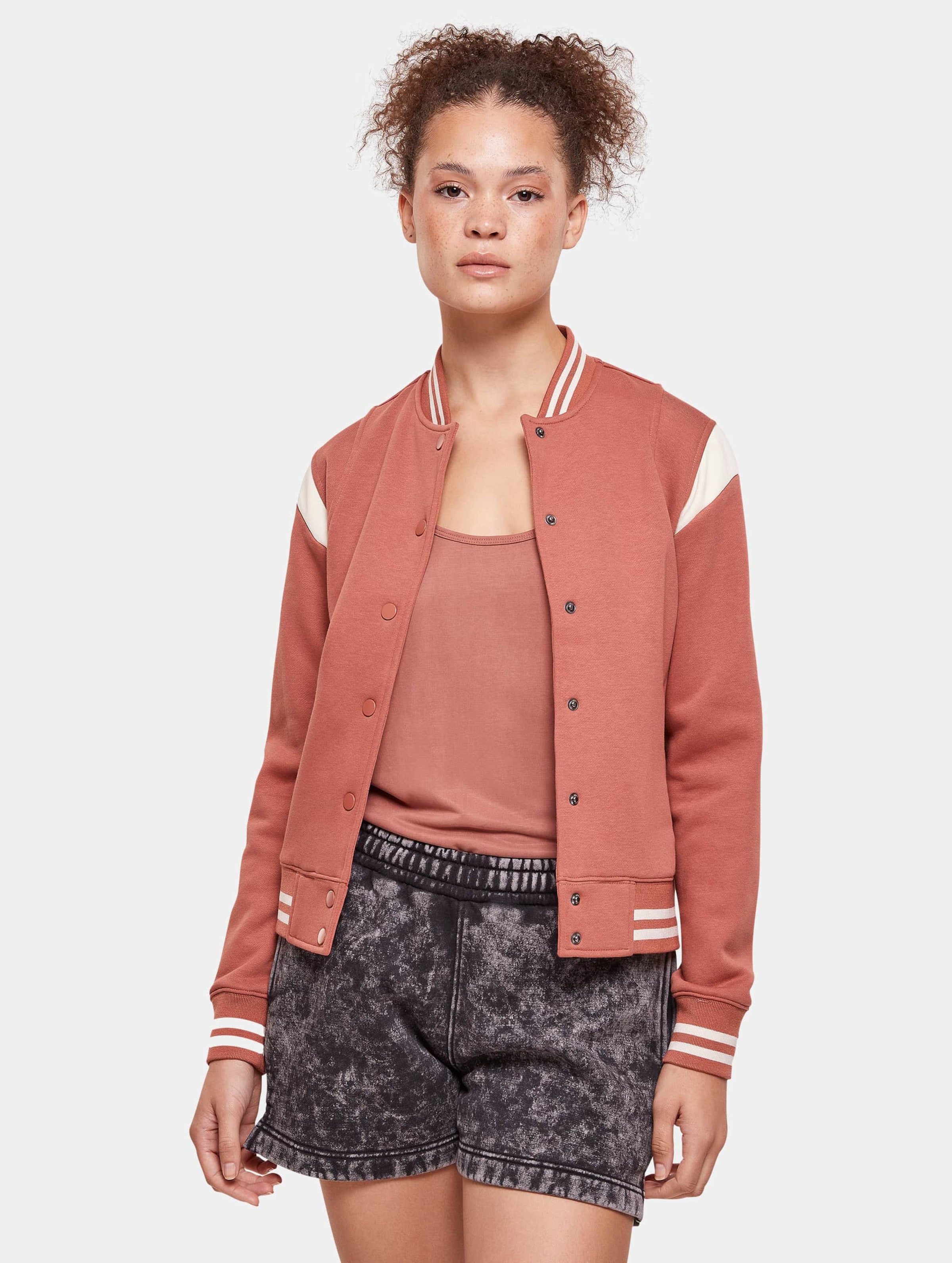 Urban Classics Ladies Inset College Sweat Jacket