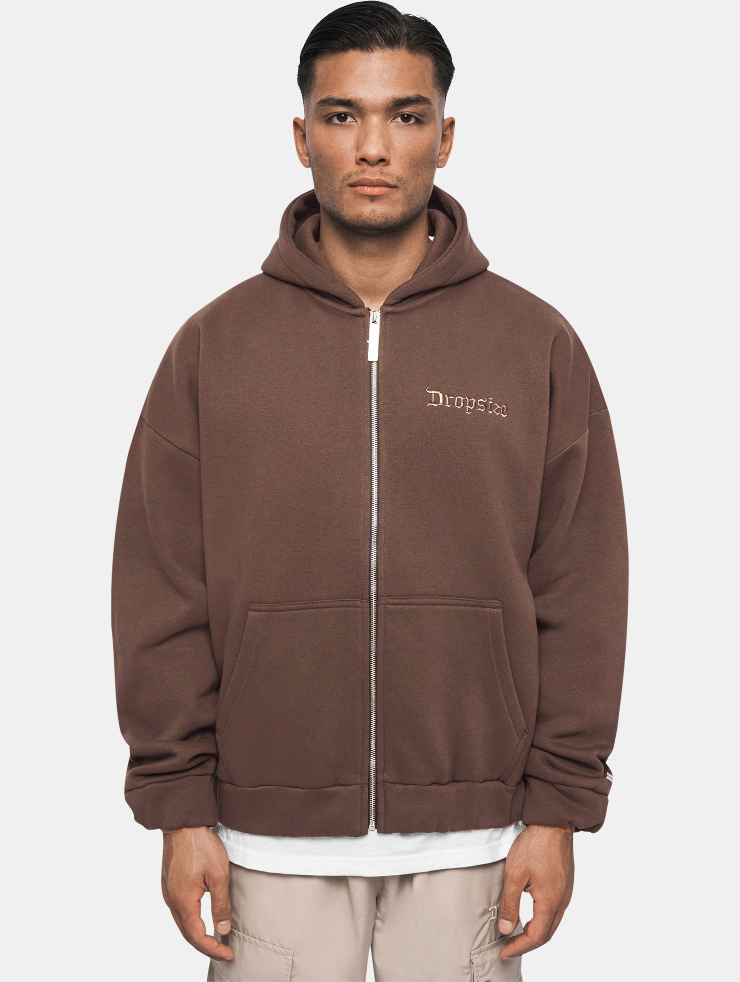 Dropsize Super Heavy Blank Zip Hoodie