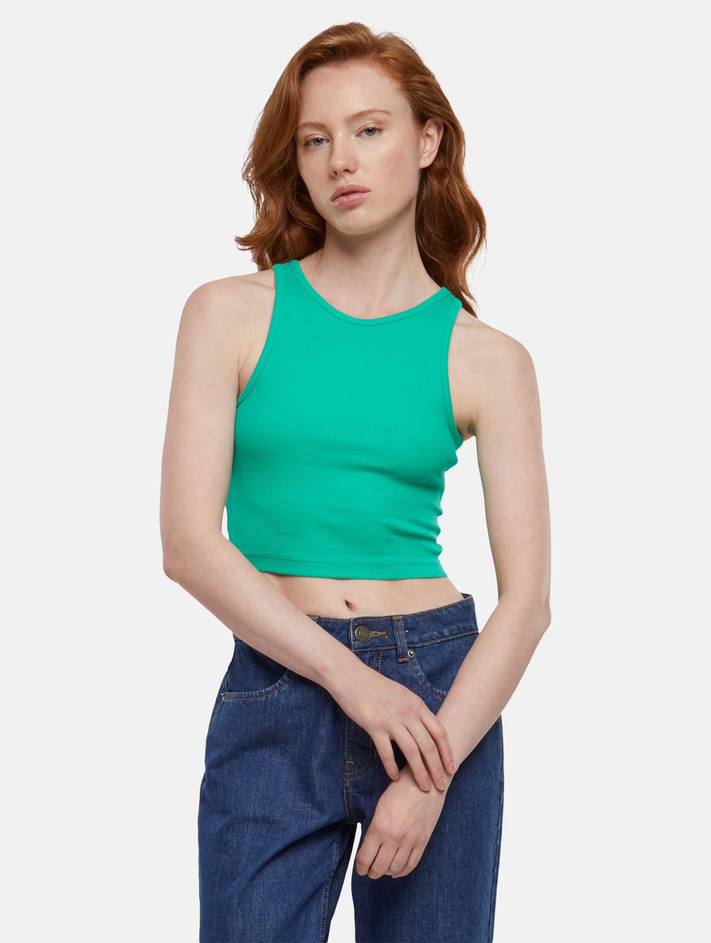 Urban Classics Ladies Cropped Rib Top