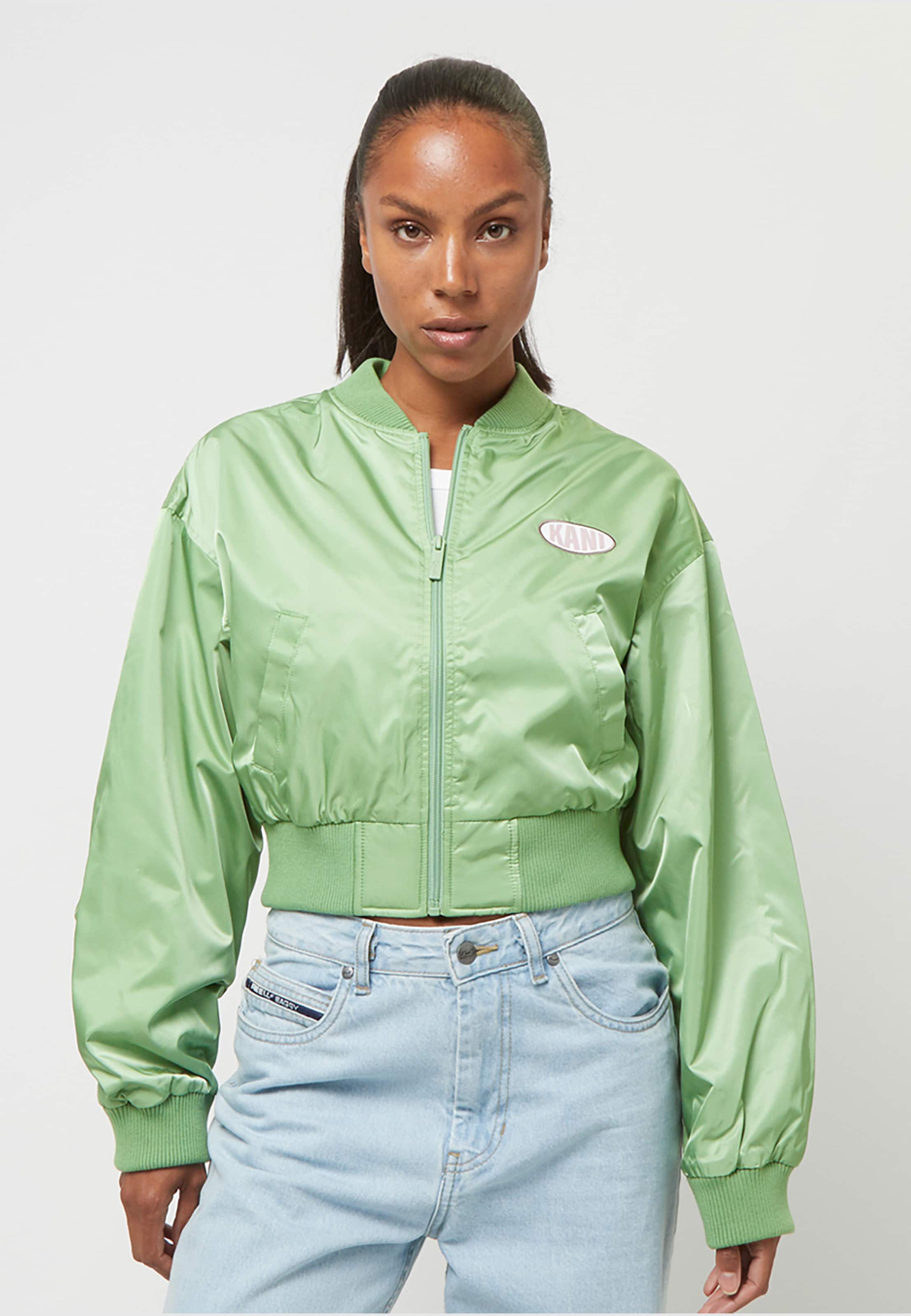 Karl Kani Woven Signature Short OS Satin Bomberjacke