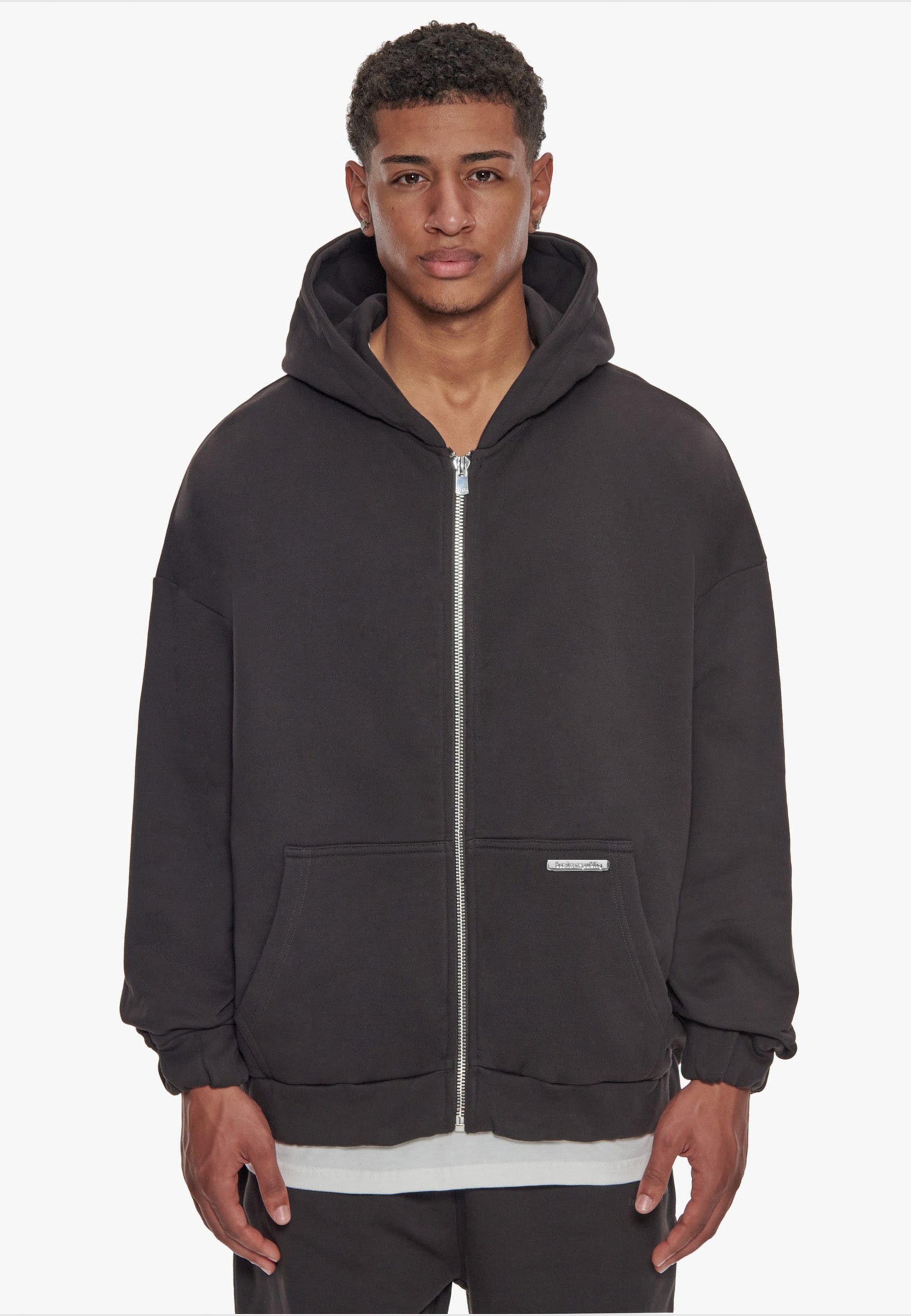 Bazix Republiq Super Heavy Blank Zip-Hoodie