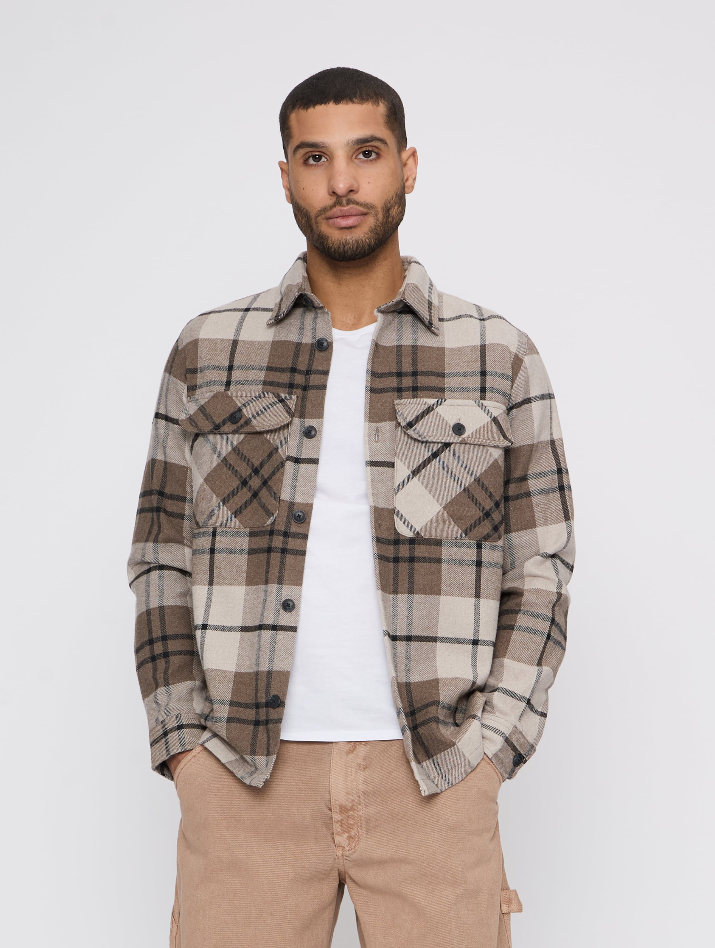 Jack & Jones Raymond Melange Check Ls Overshirt