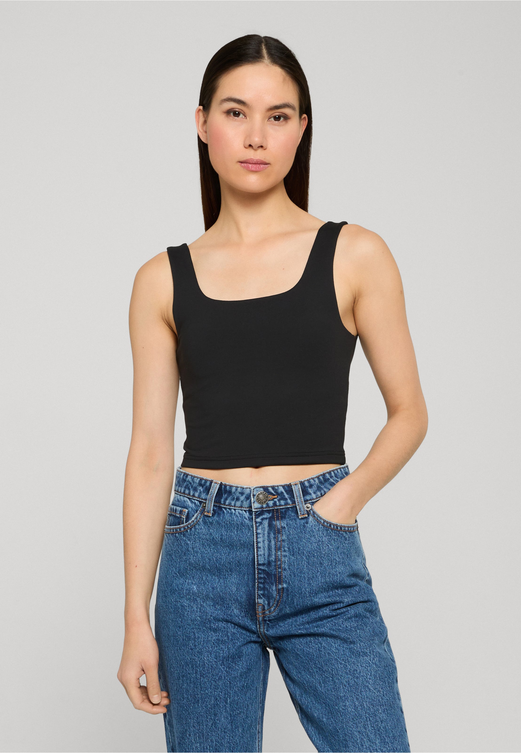 Urban Classics Ladies Cropped Polyamide Top