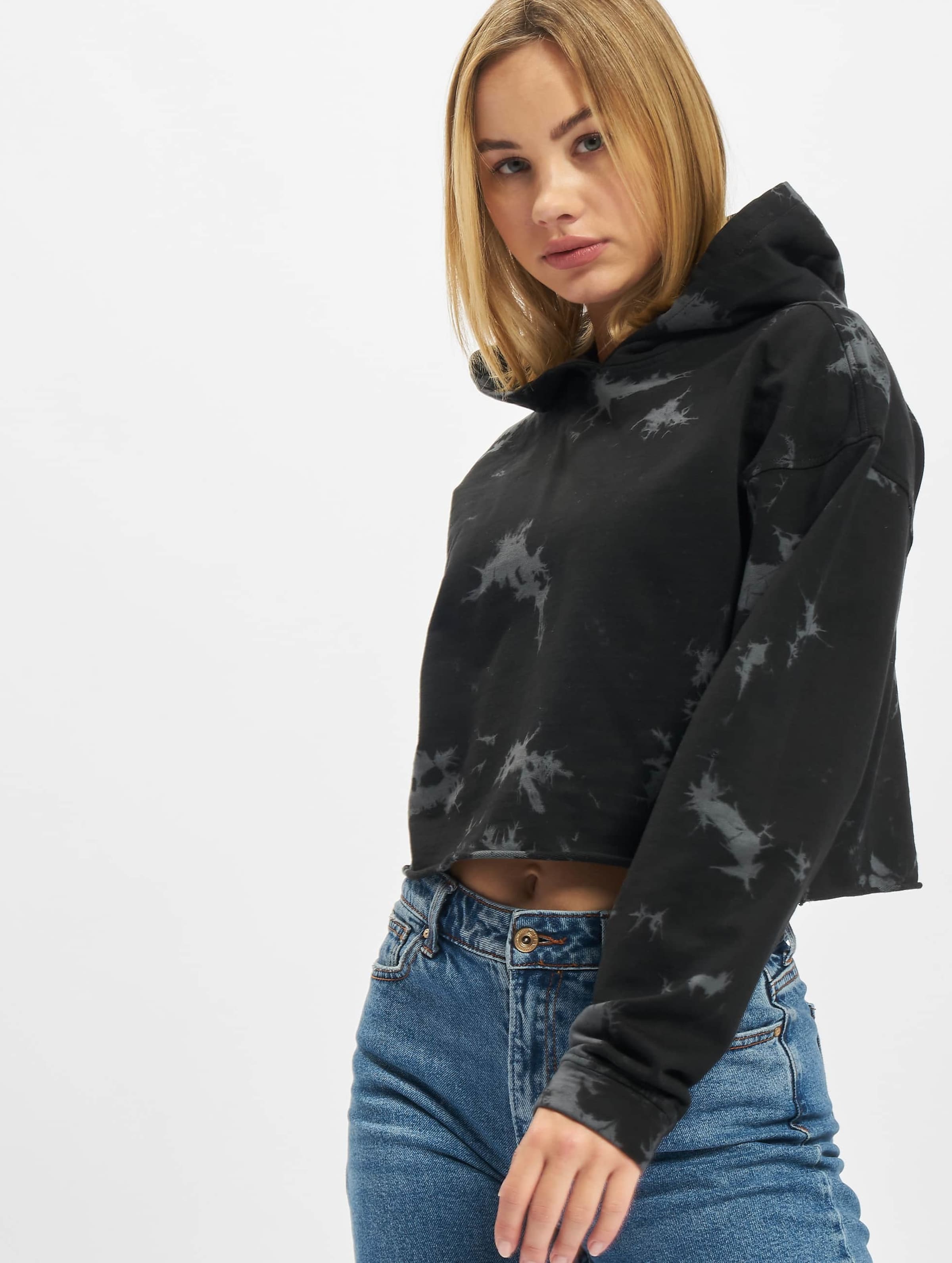Urban Classics Ladies Oversized Short Bleached Hoody