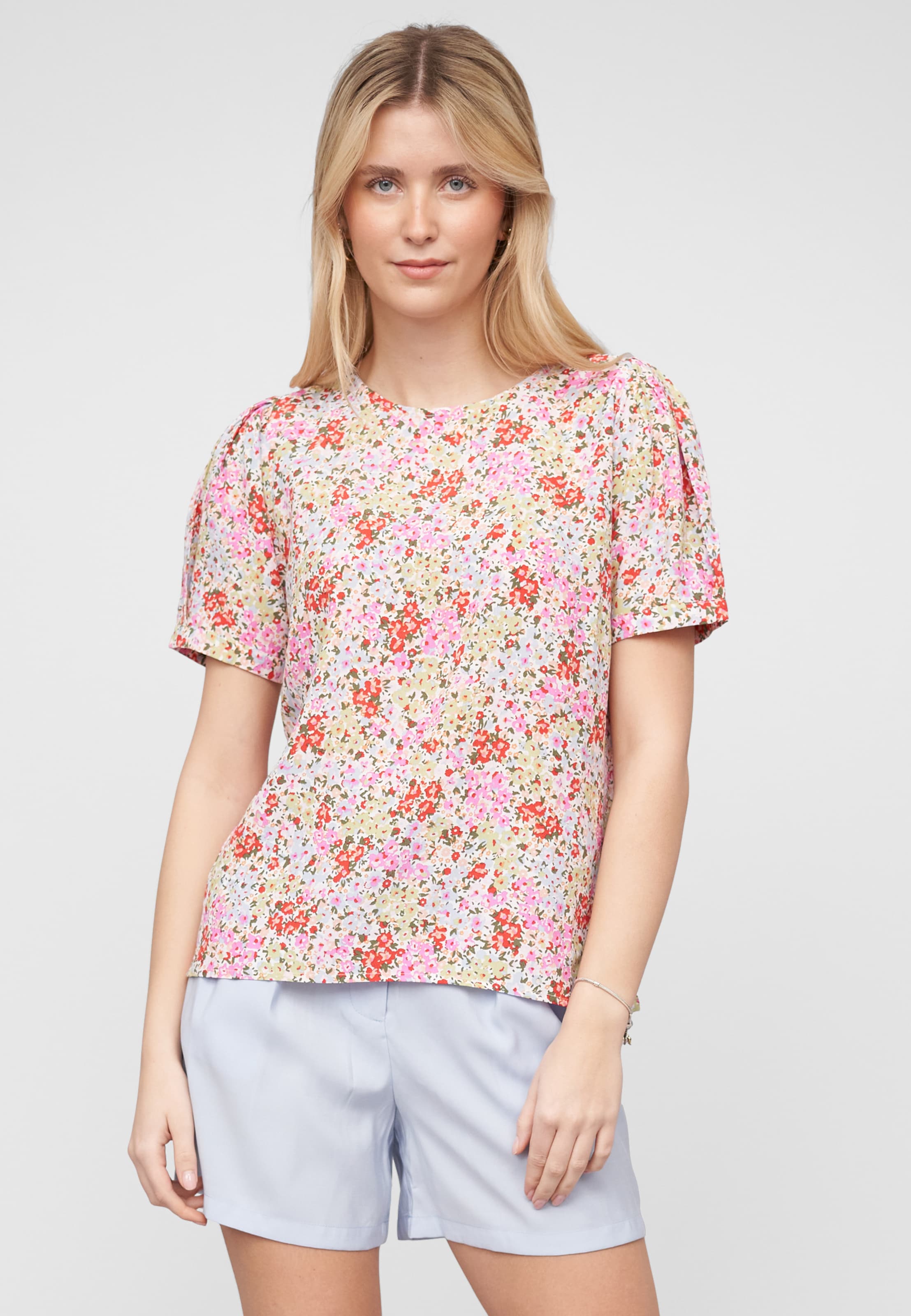 VILA VIKIKKI O-NECK S/S TOP/SU/R