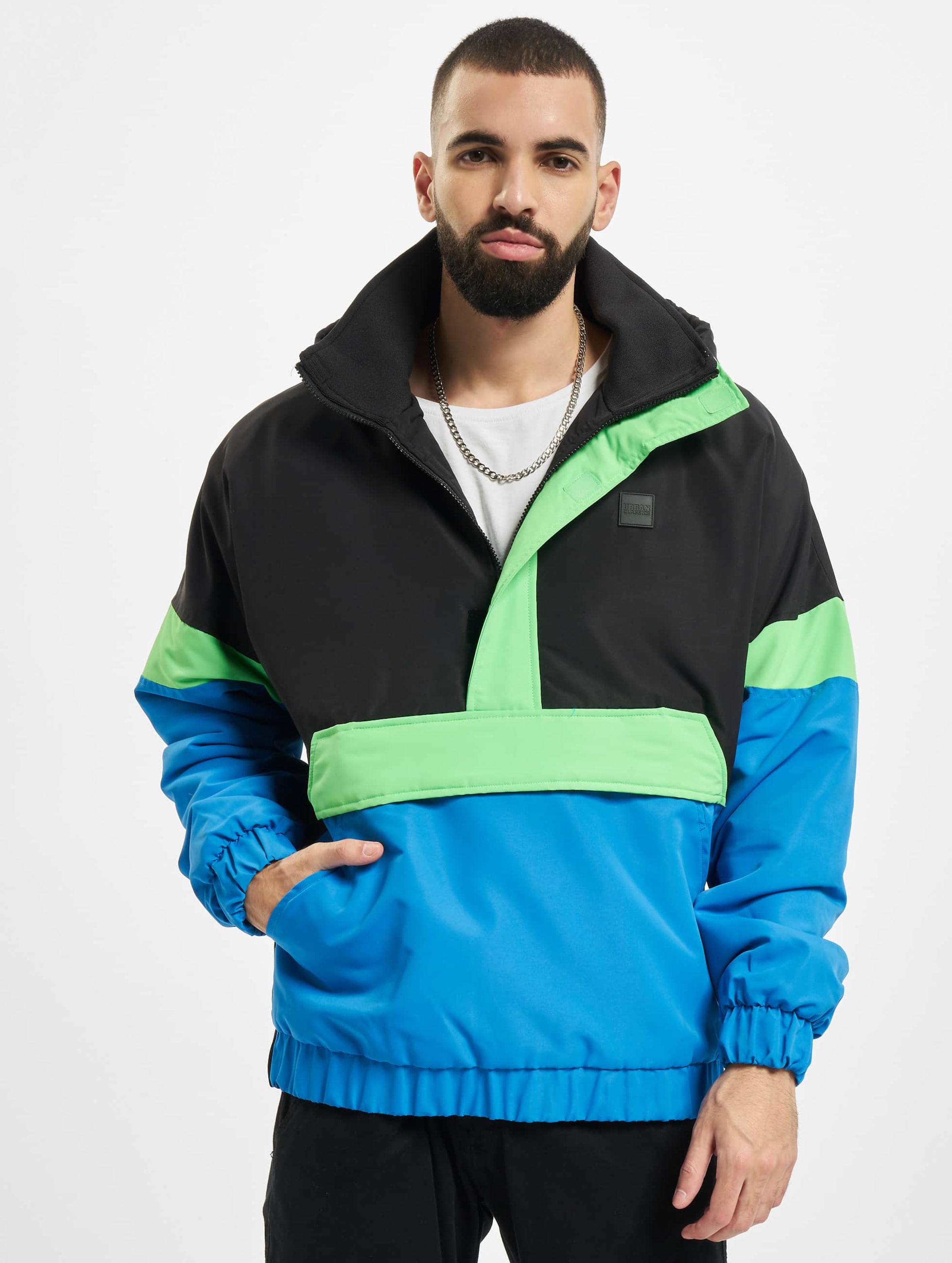 Urban Classics 3-Tone Neon Mix Pull Over Jacket