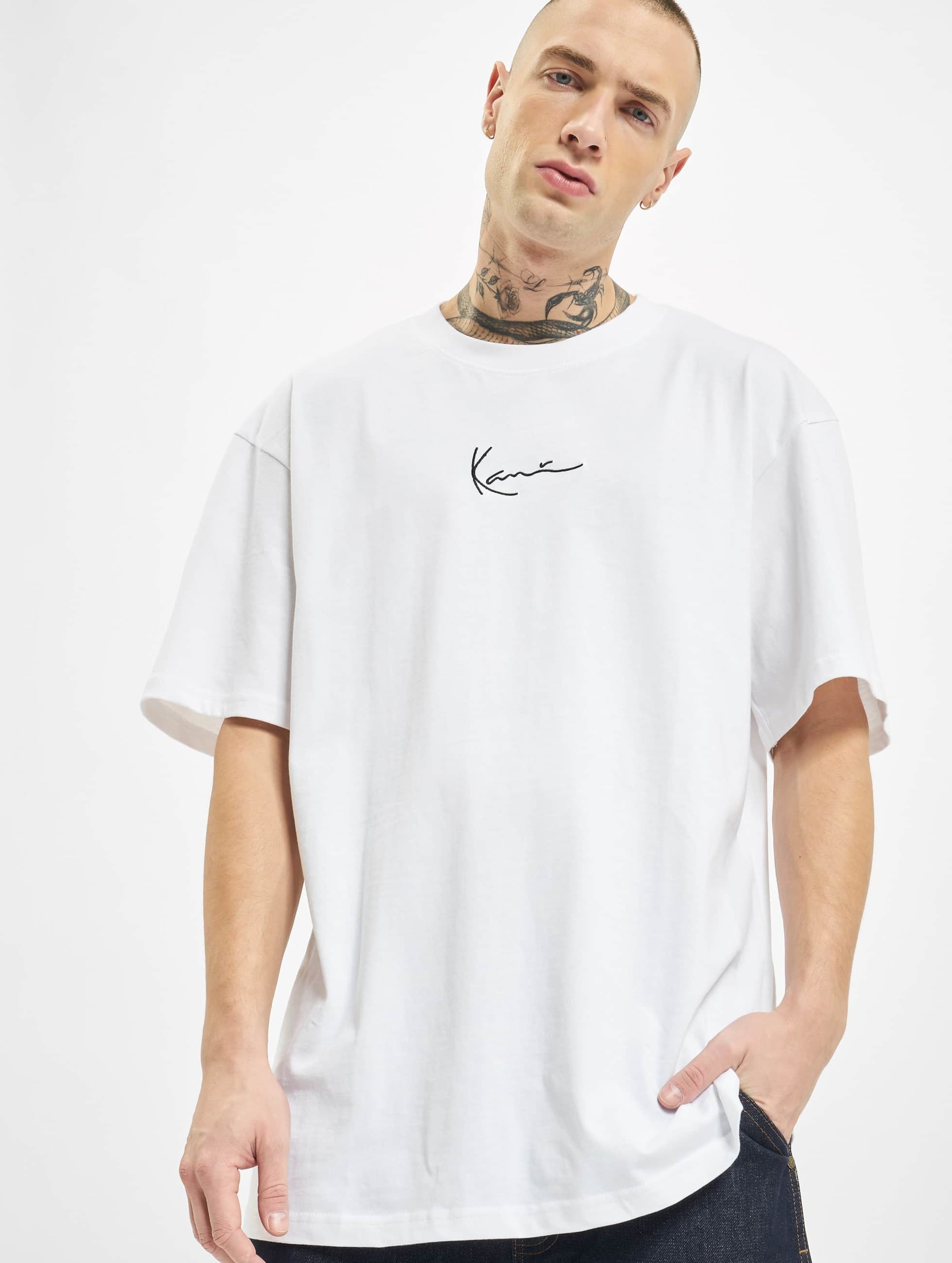 Karl Kani KKMQ12002 SMALL SIGNATURE TEE WHT