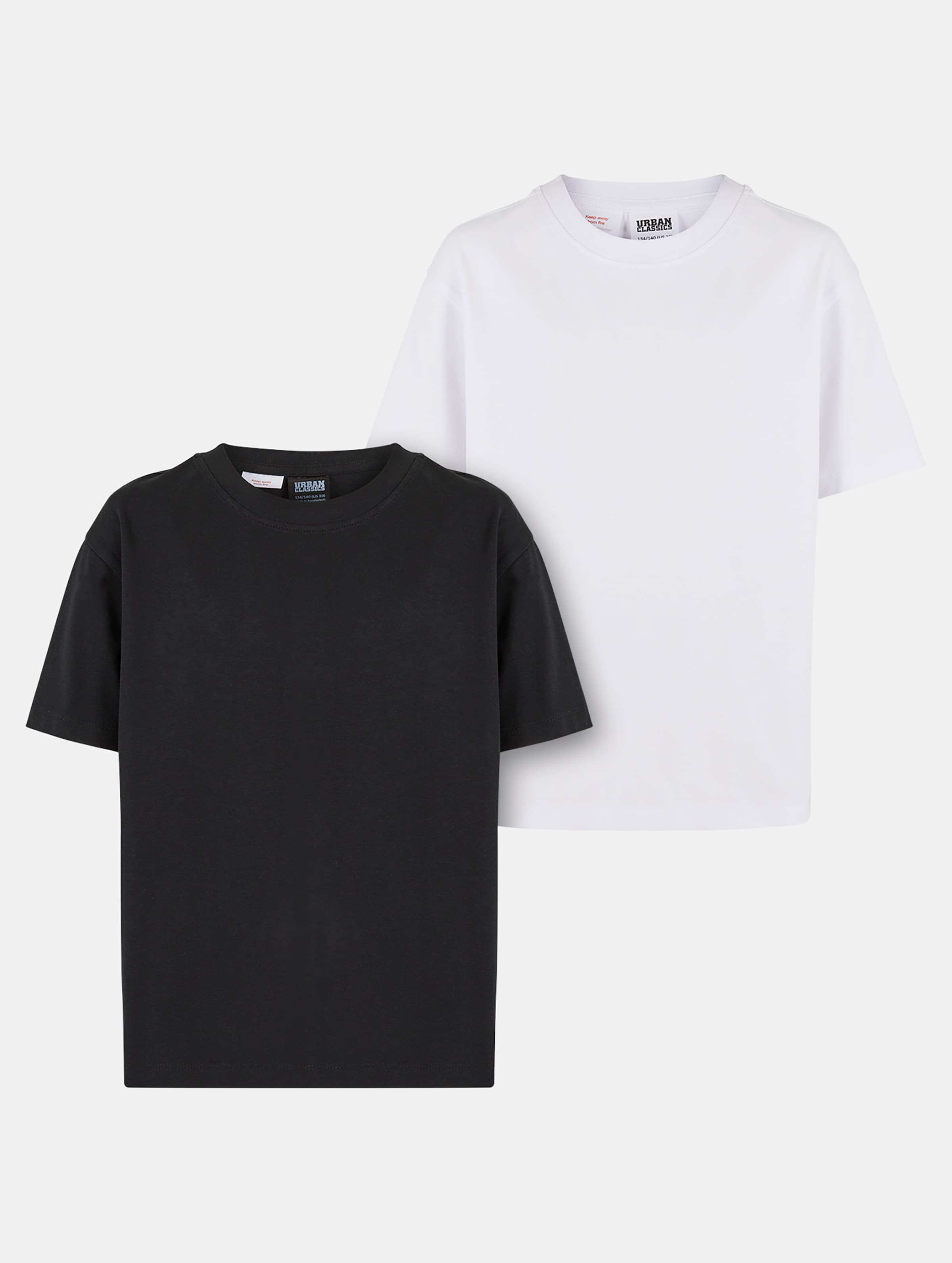 Urban Classics Girls Oversized Boyfriend 2 Pack T-Shirt