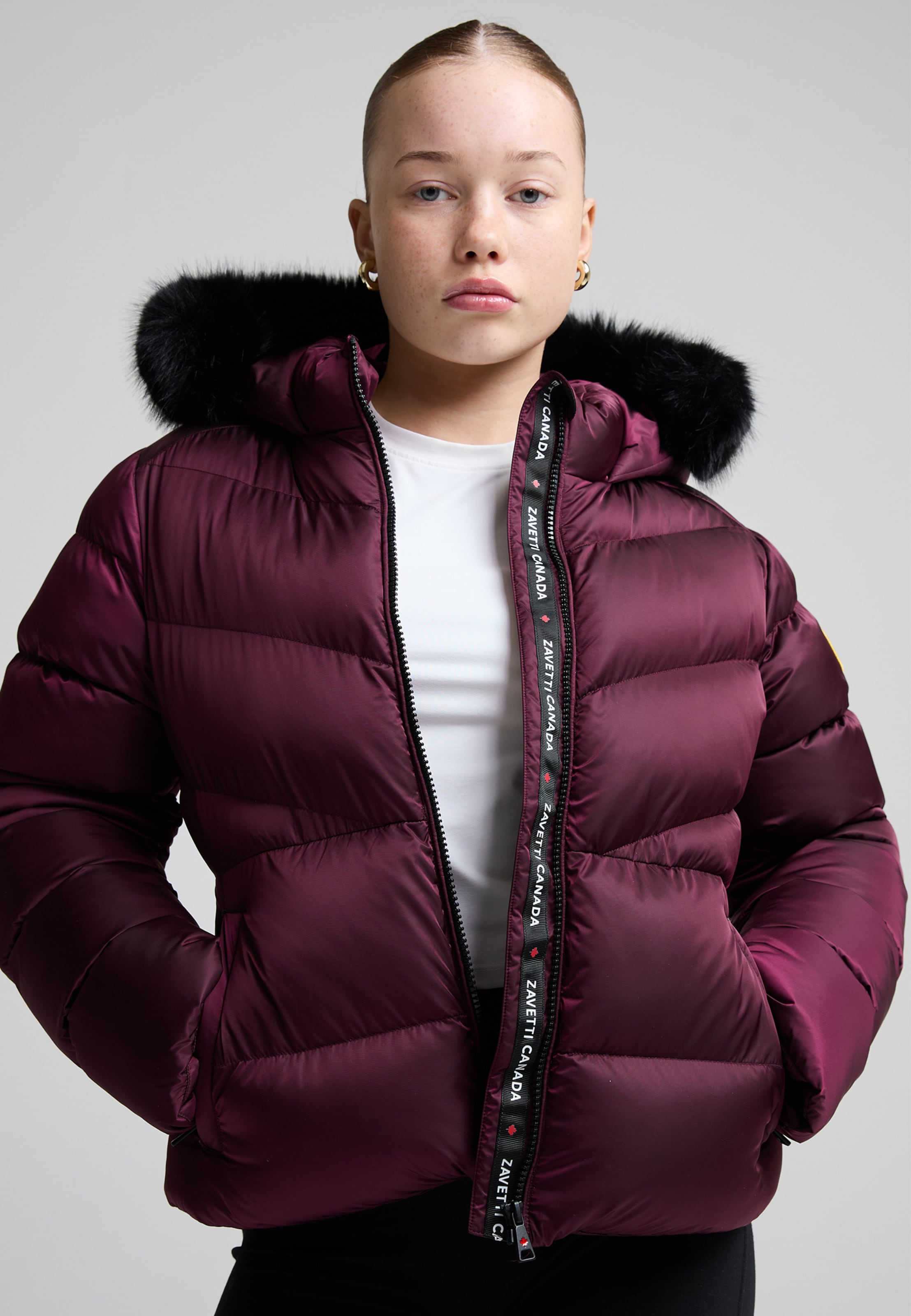 Zavetti Canada G ALLESSIA SHORT PUFFER JACKET