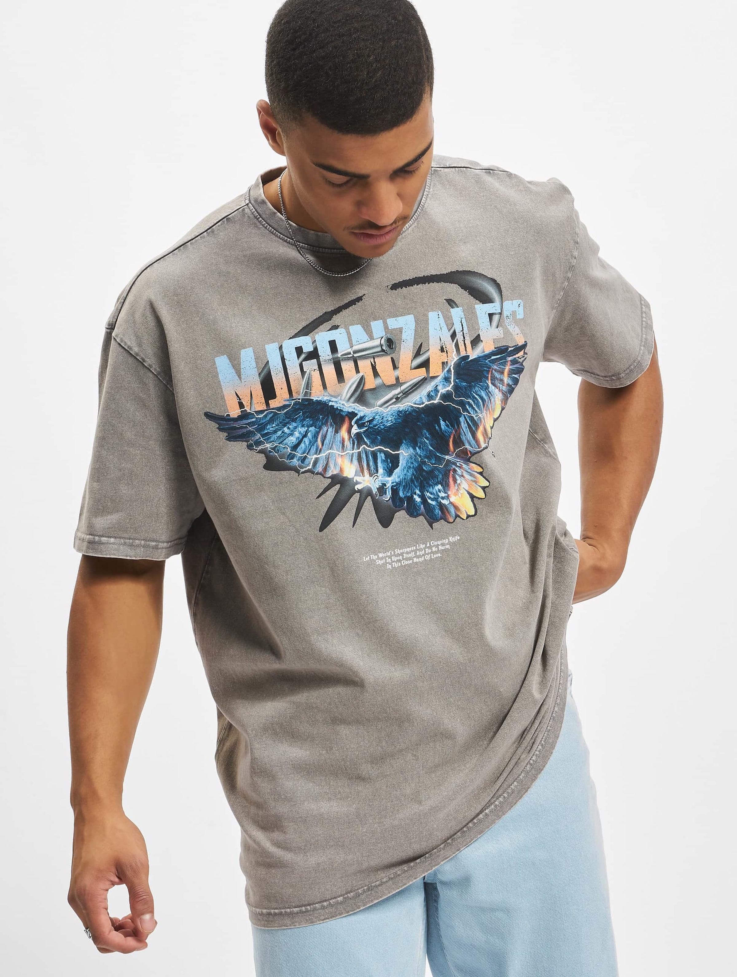 MJ Gonzales EAGLE V.2 Acid Washed Heavy Oversize Tee