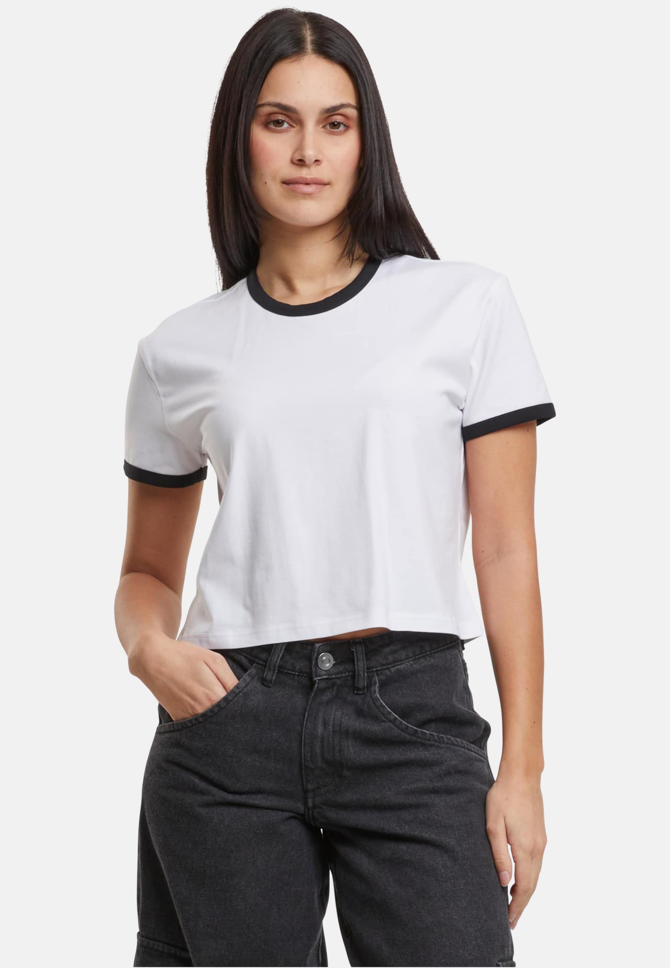 Urban Classics Ladies Contrast Retro T-Shirt