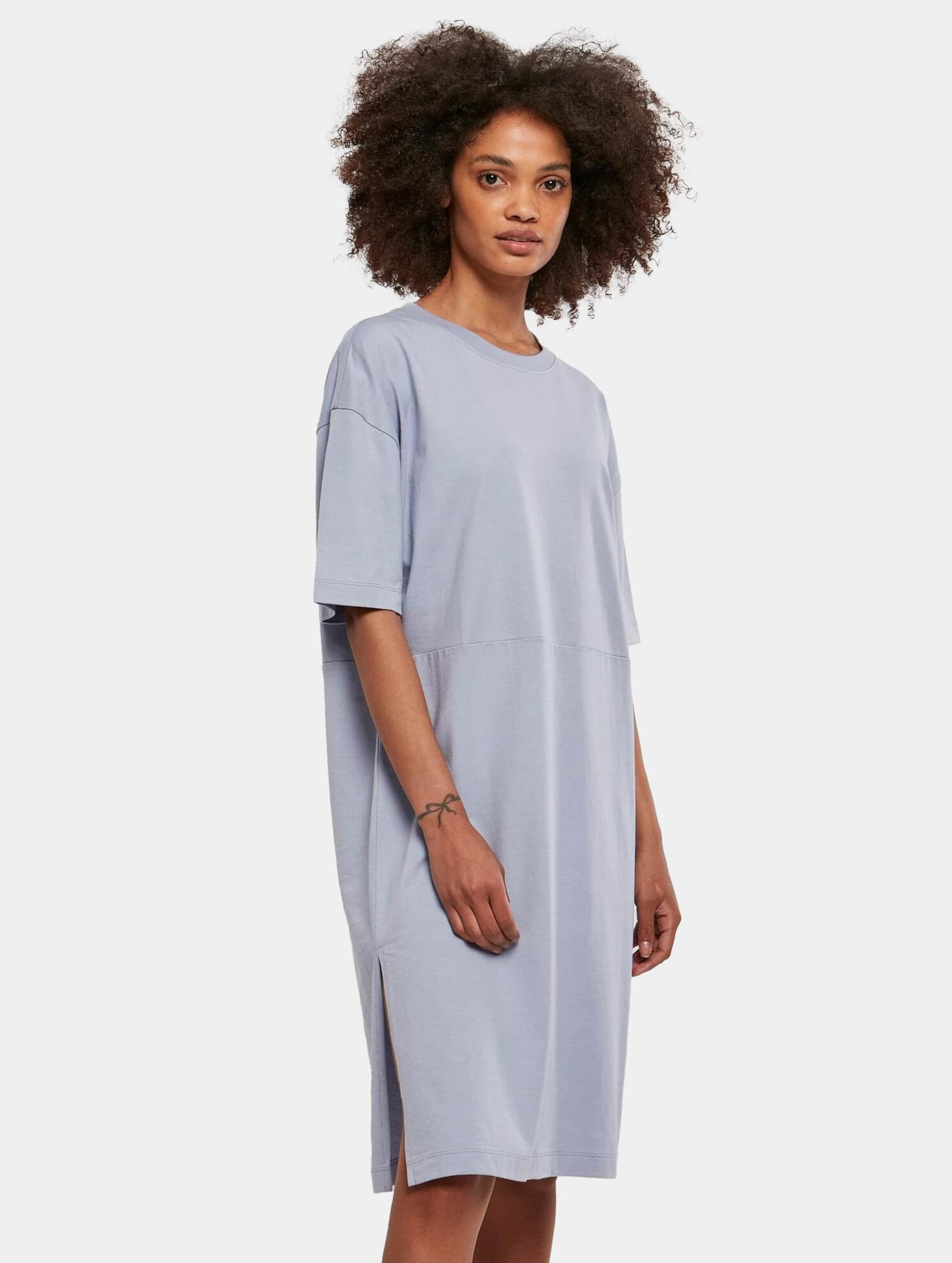 Urban Classics Ladies Organic Oversized Slit Tee Dress