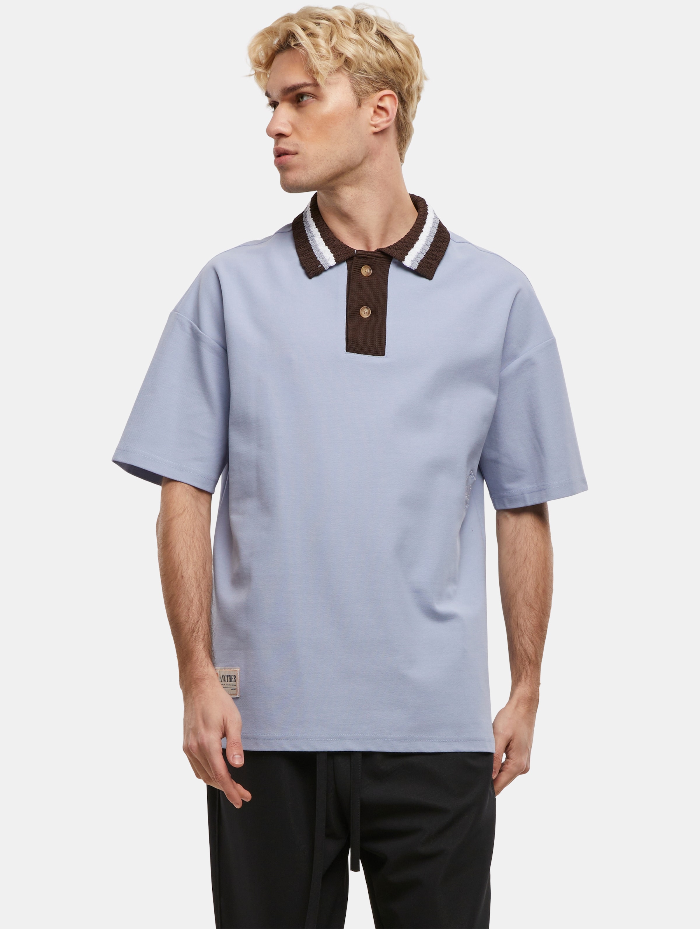 Another Cotton Lab ACL Knit Collar Oversized Polo