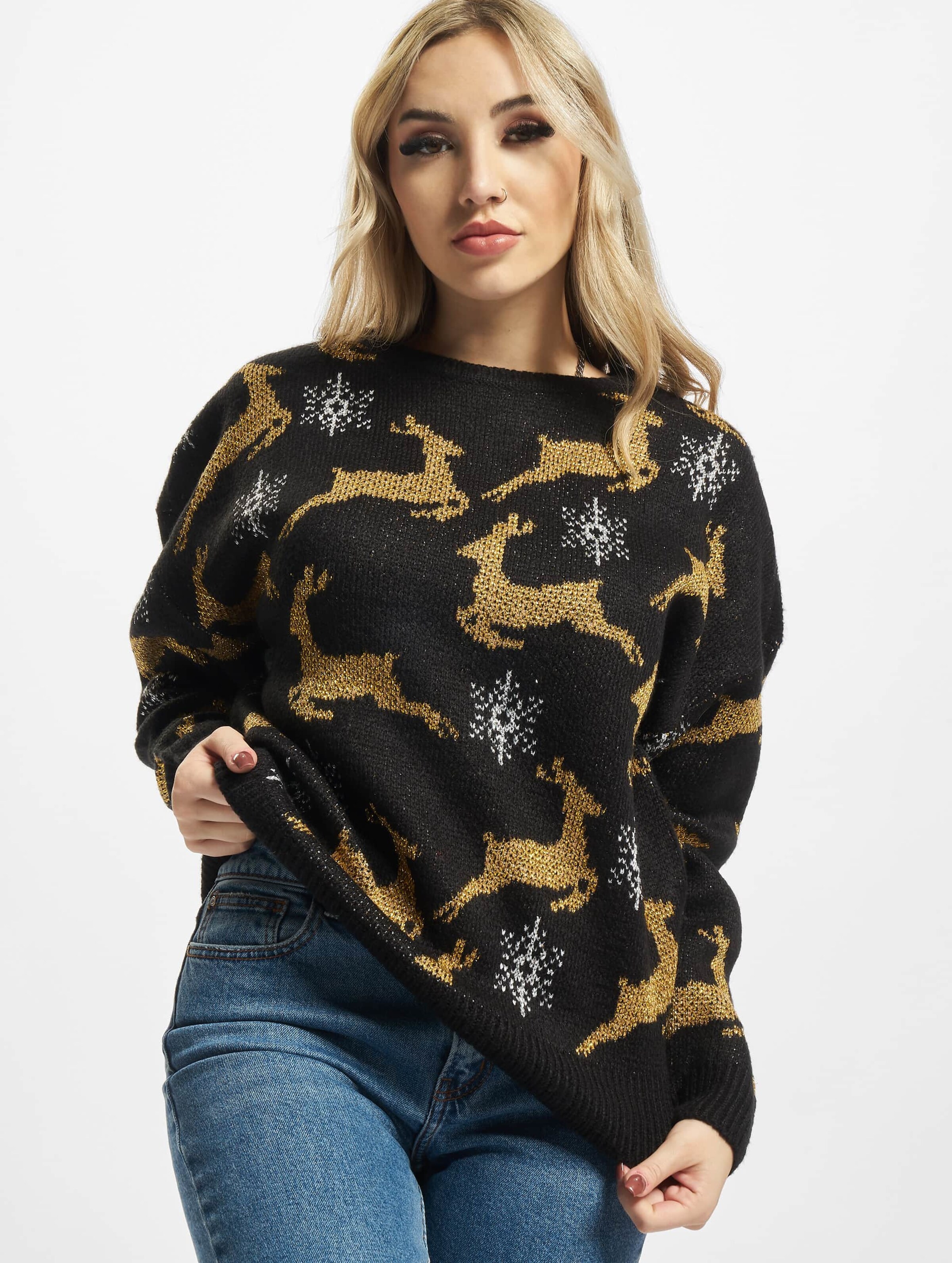 Urban Classics Ladies Oversized Christmas Sweater