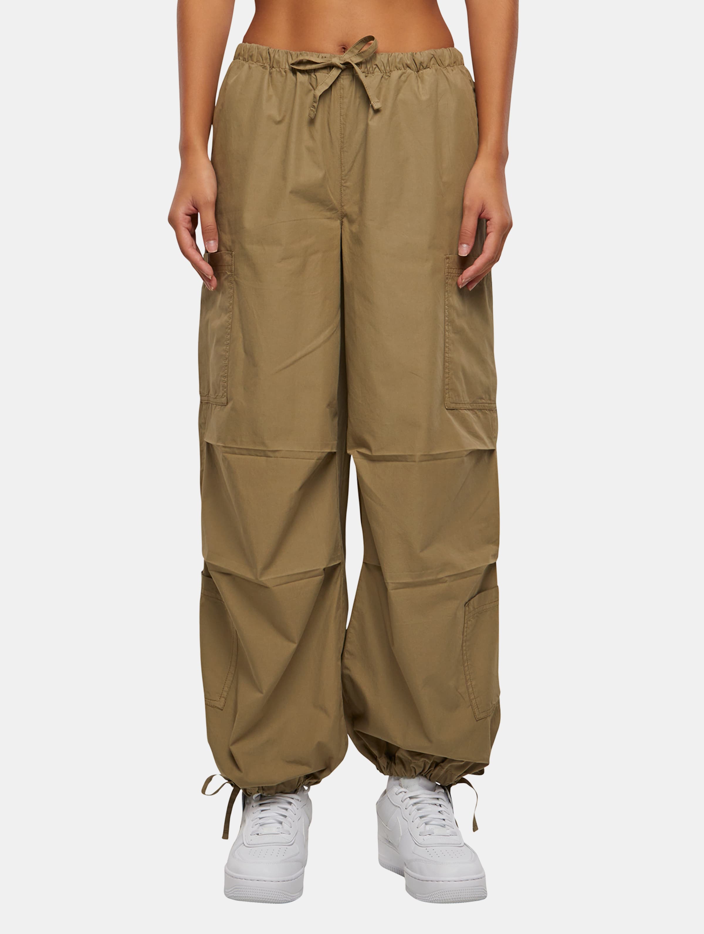 Urban Classics Ladies Cotton Cargo Parashute Pants