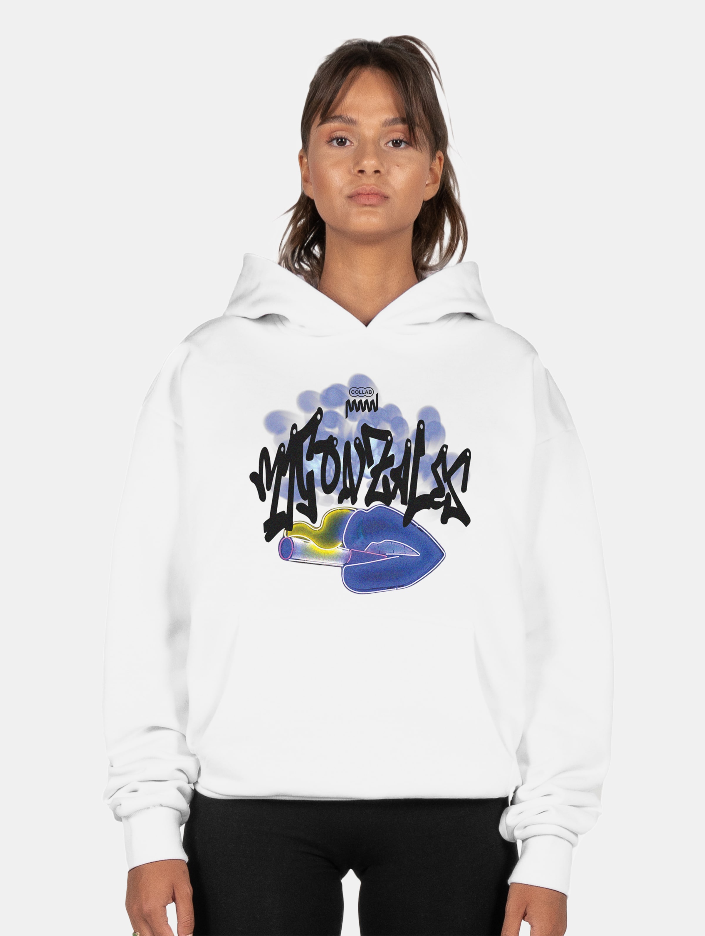MJ Gonzales Ladies Kiss x Heavy Oversized Hoodie