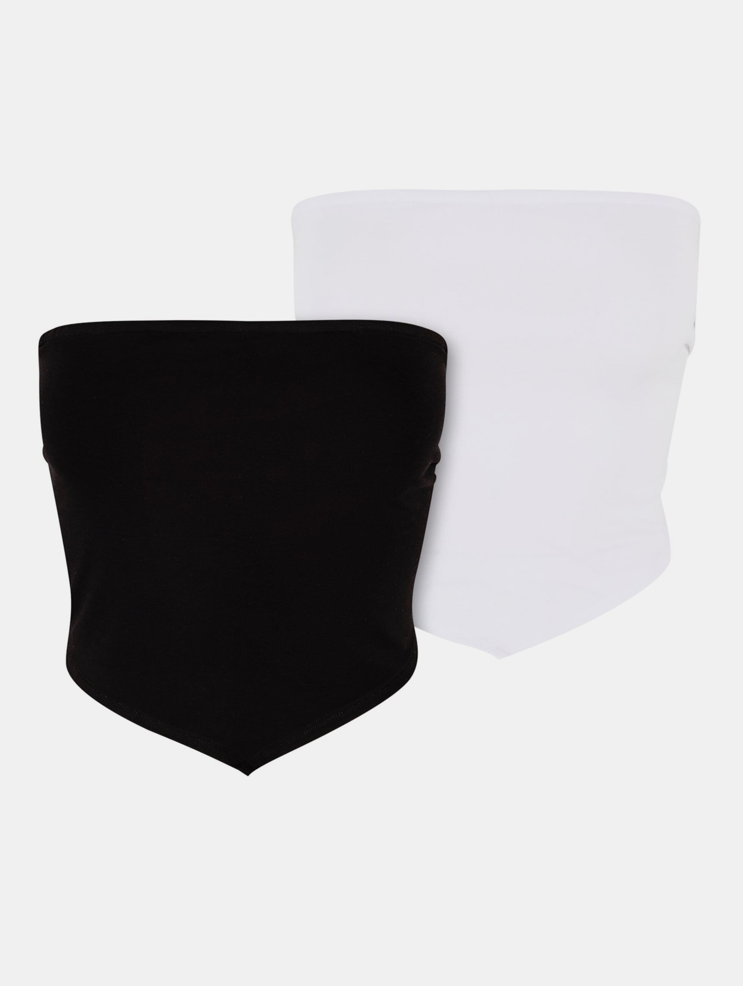 Urban Classics Ladies Knotted Bandeau 2 Pack Top