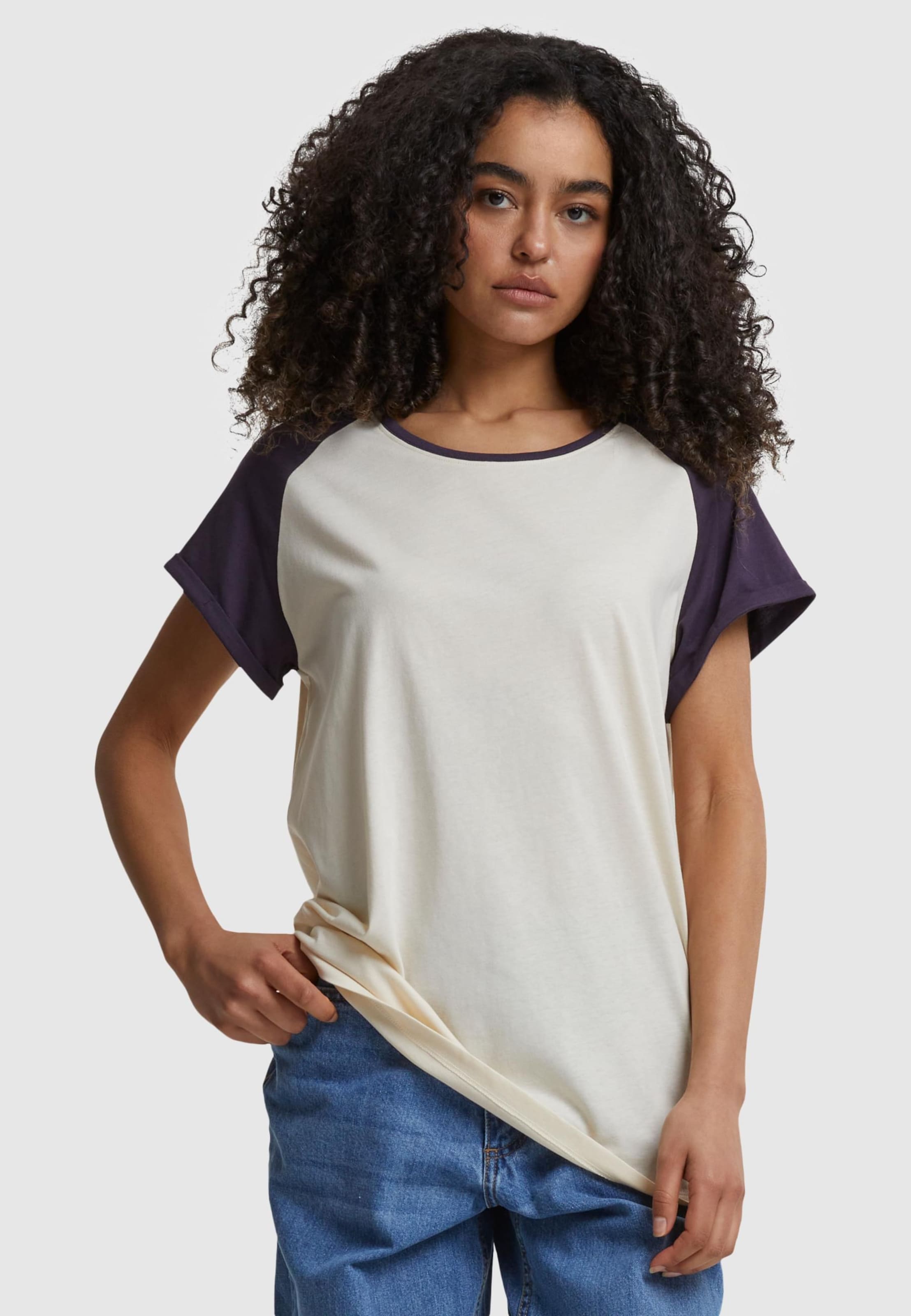 Urban Classics Ladies Contrast Raglan T-Shirt