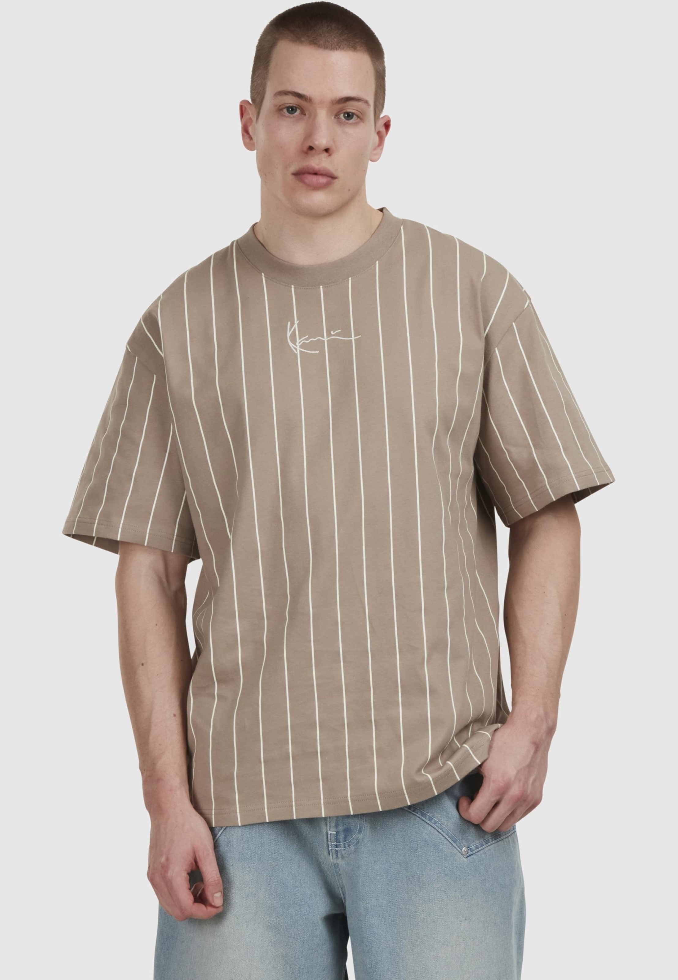 Karl Kani Small Signature Essential Pinstripe Tee