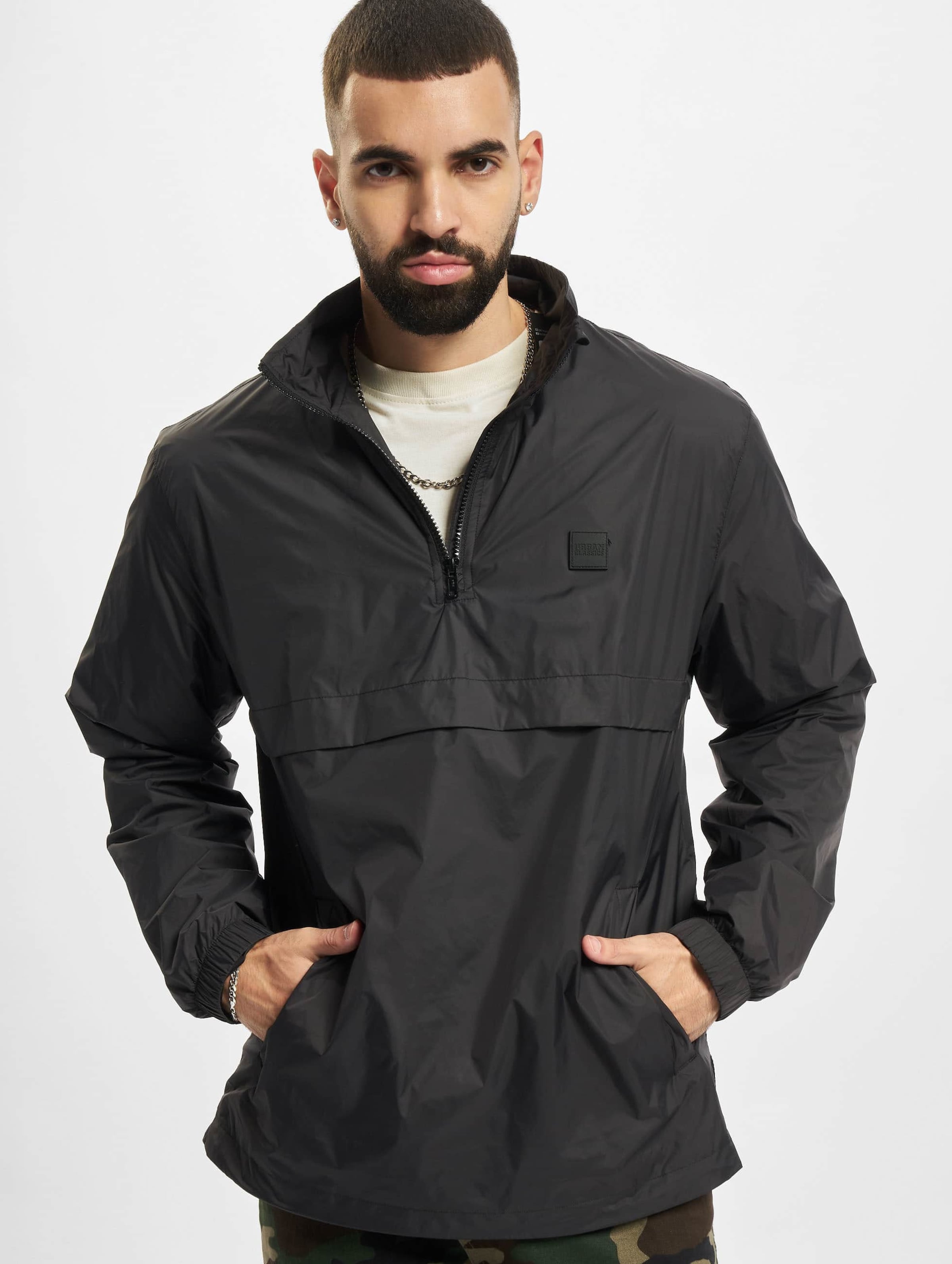 Urban Classics Stand Up Collar Pull Over Jacket