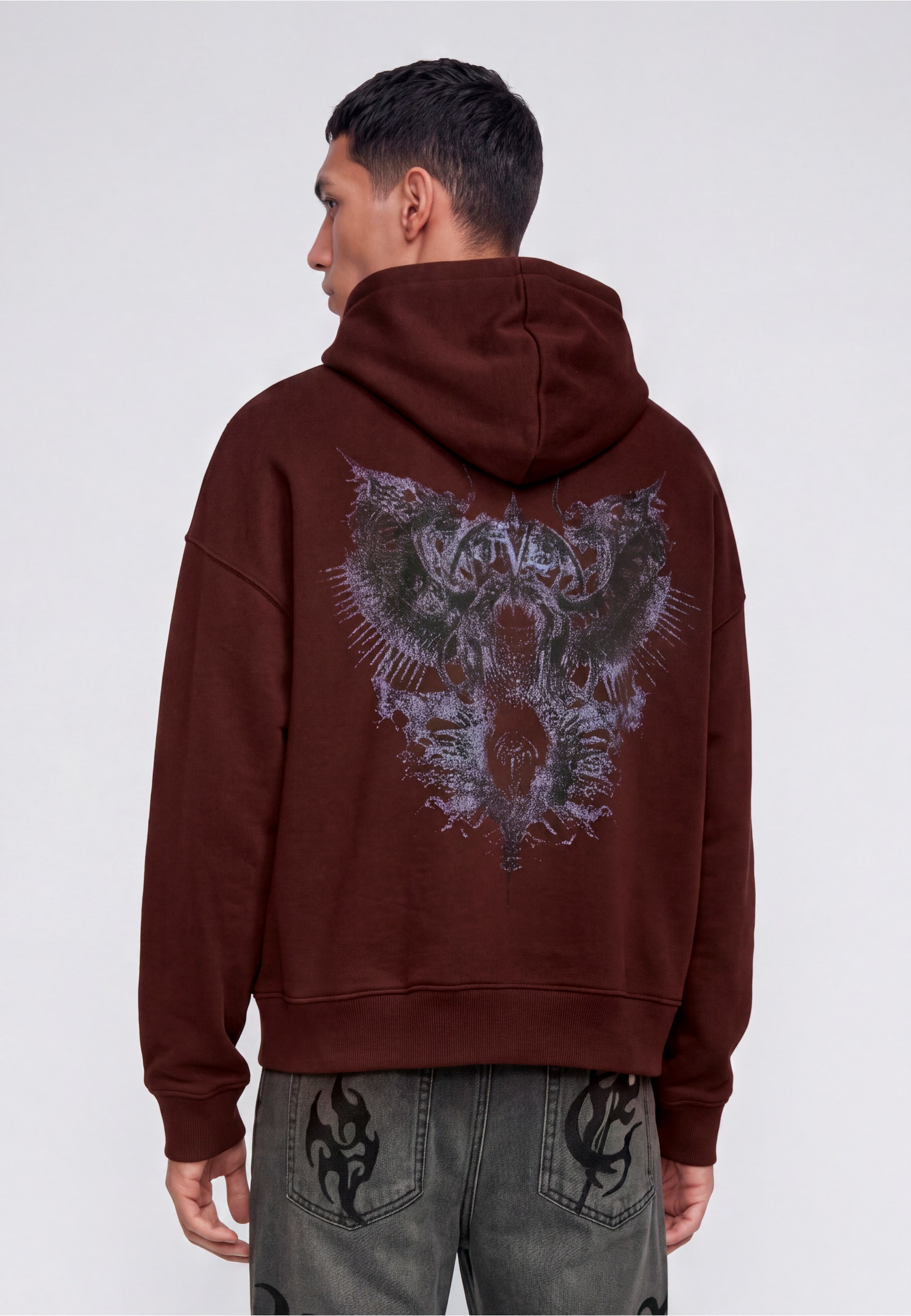 Favela DEATH SKULL BOXY HOODIE