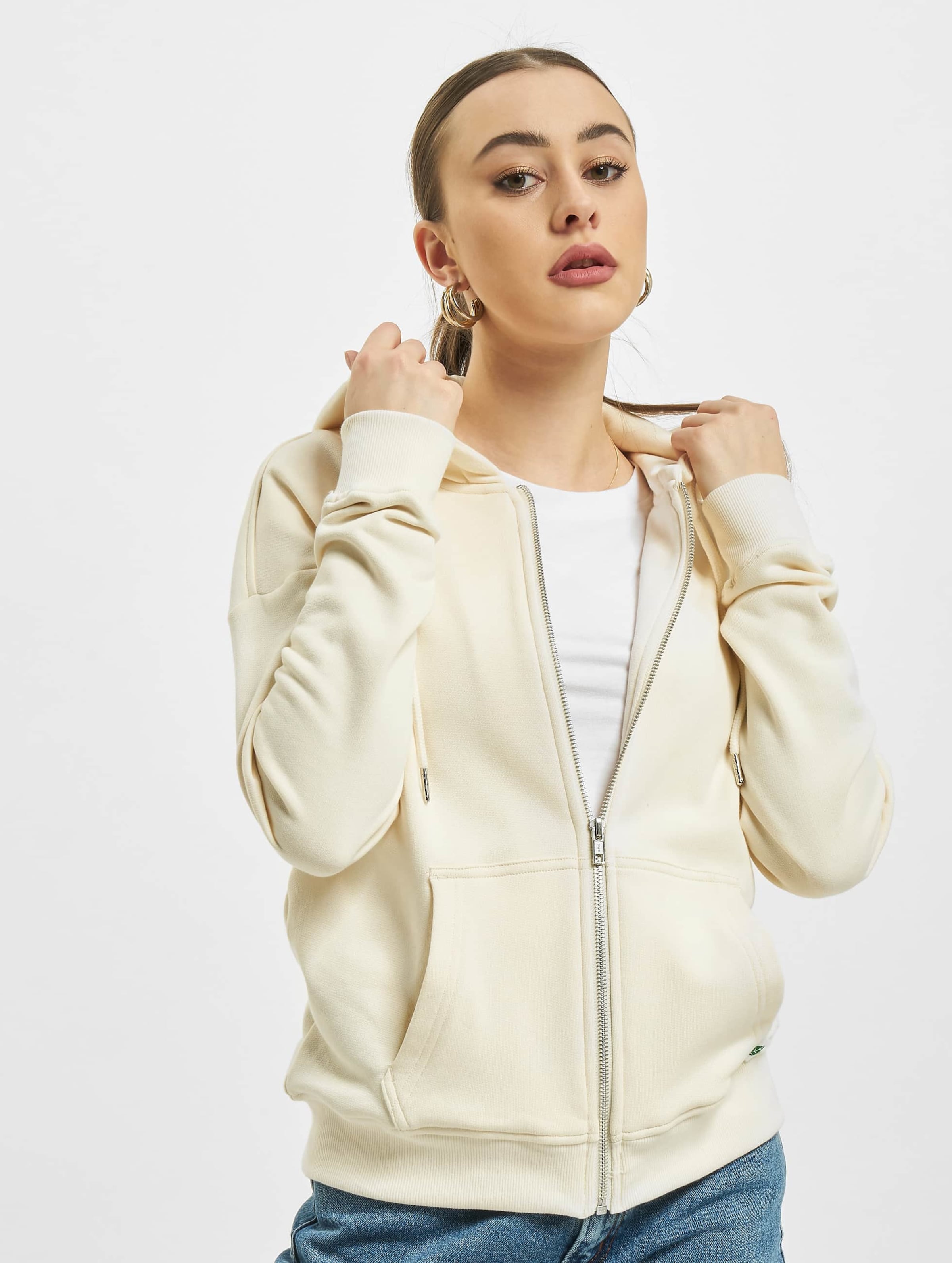 Urban Classics Ladies Organic Terry Zip Hoody