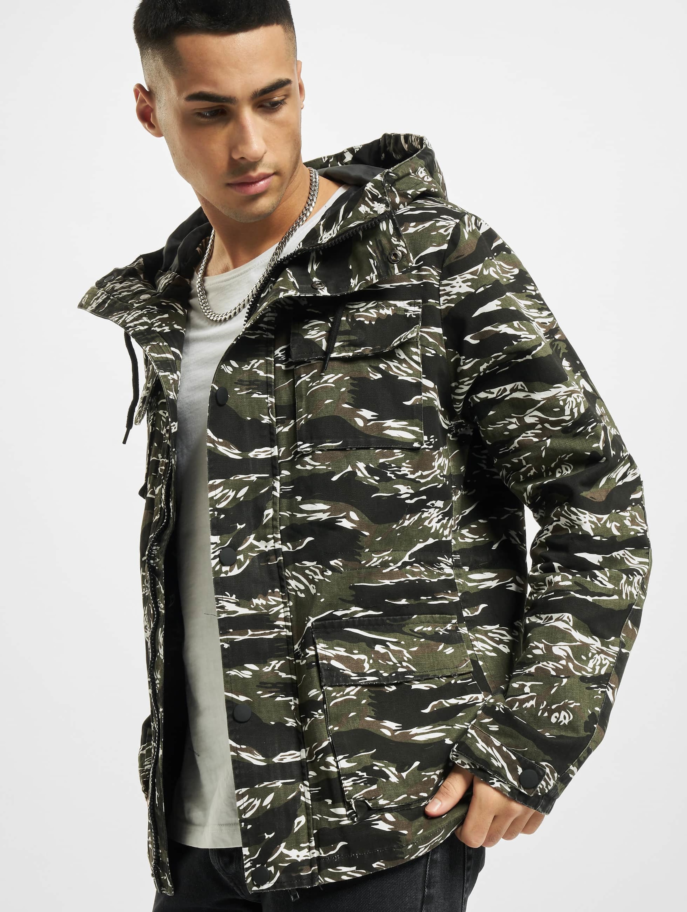 Urban Classics Tiger Camo Cotton Jacket