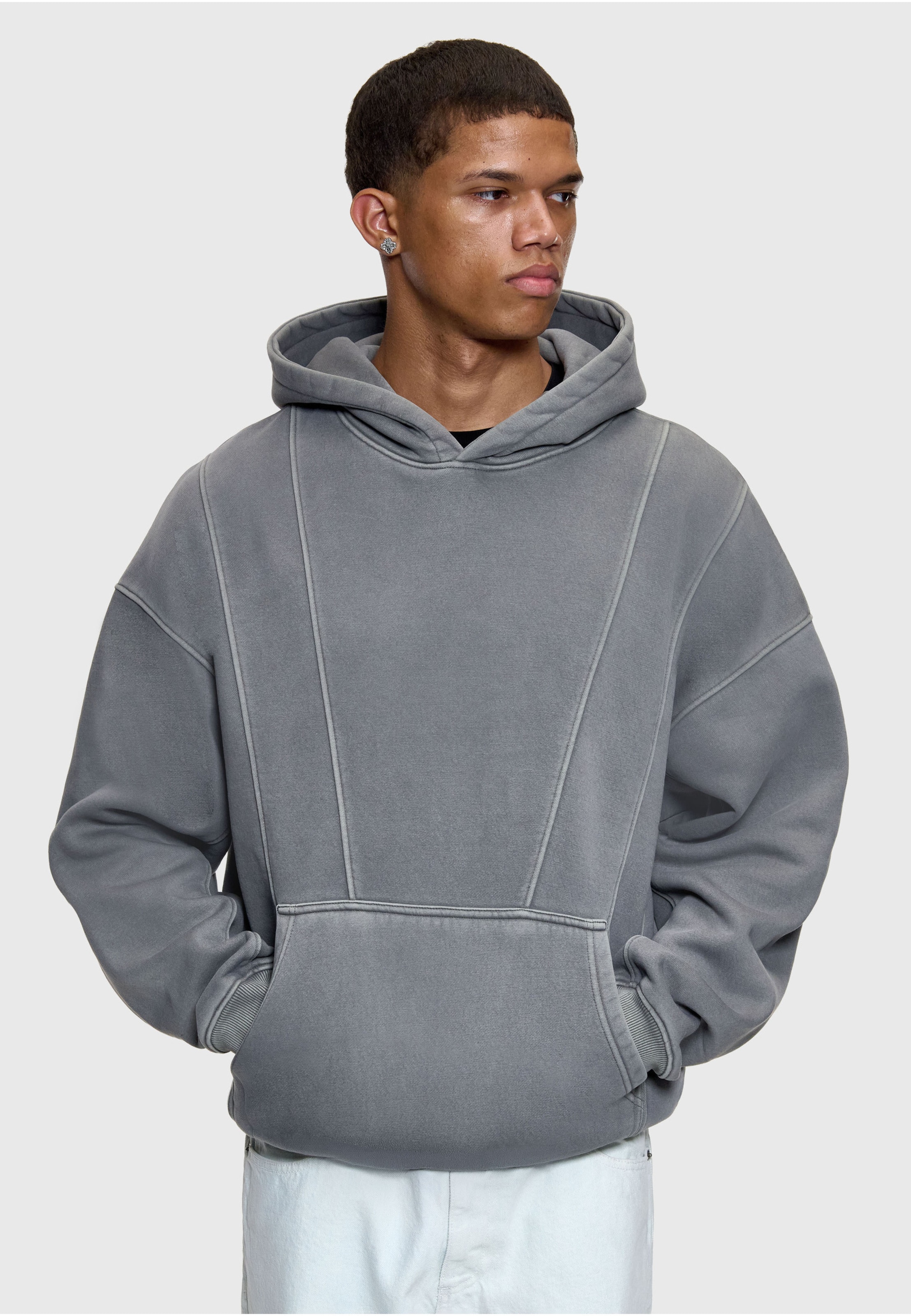 Dropsize SELF FABRIC PATCH HOODIE